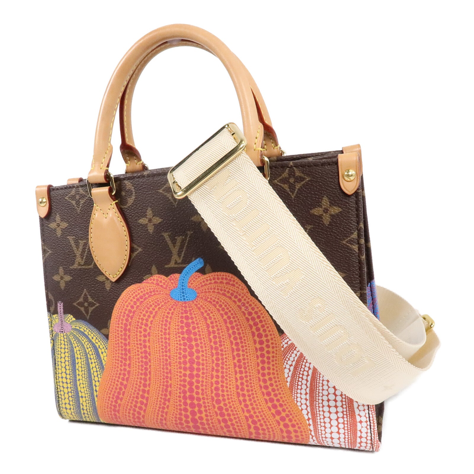 LOUIS VUITTON Monogram Reverse LV x YK OnTheGo PM手挽肩背兩用袋