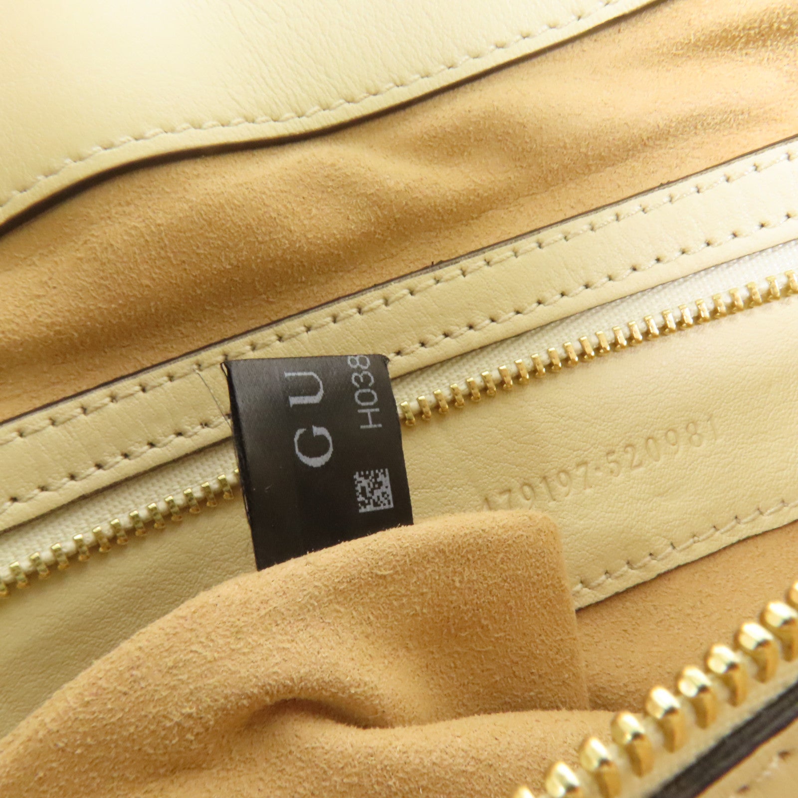 GUCCI 塗層帆布Padlock GG金扣肩背袋