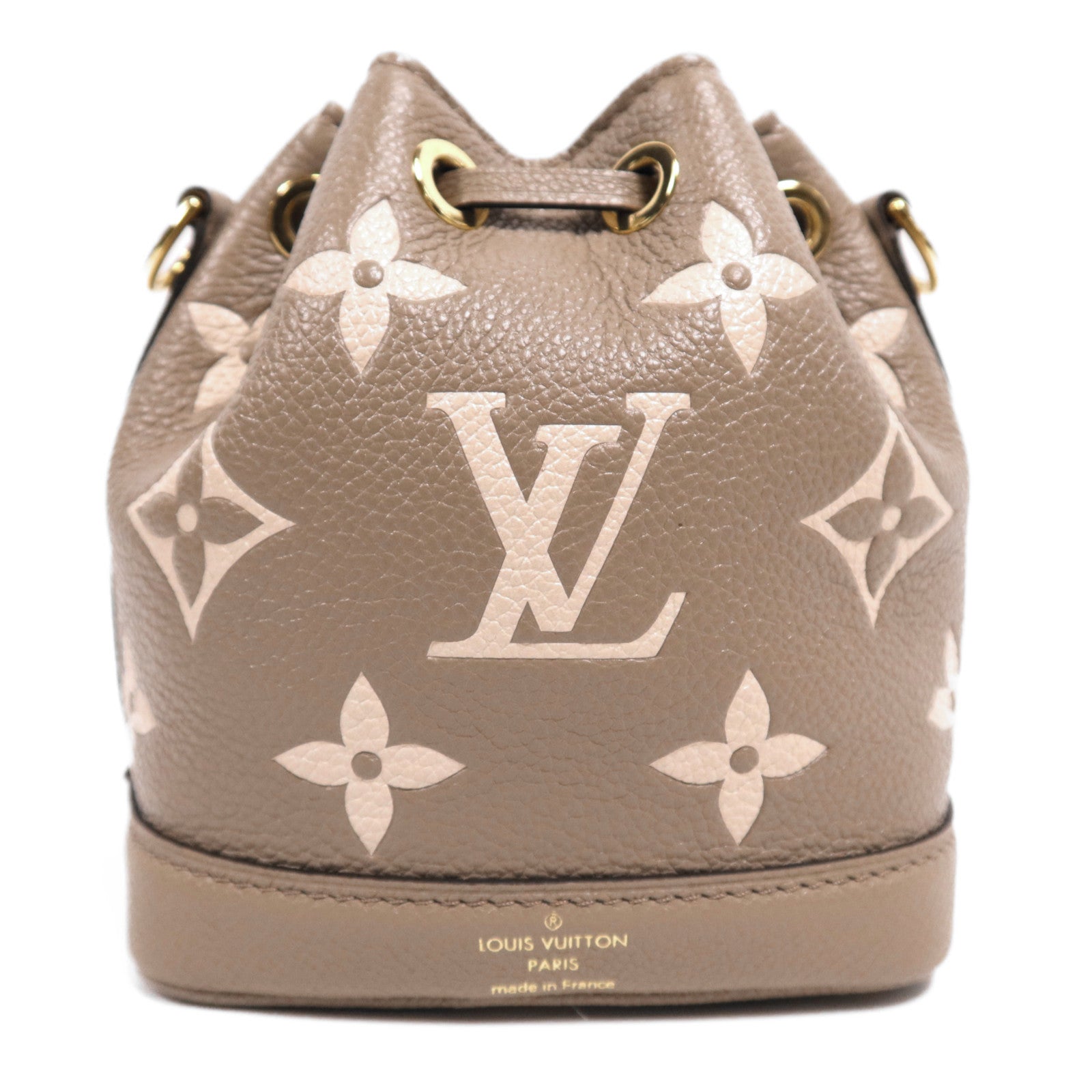 LOUIS VUITTON Monogram Empreinte Nano Noe金扣手挽肩背兩用袋