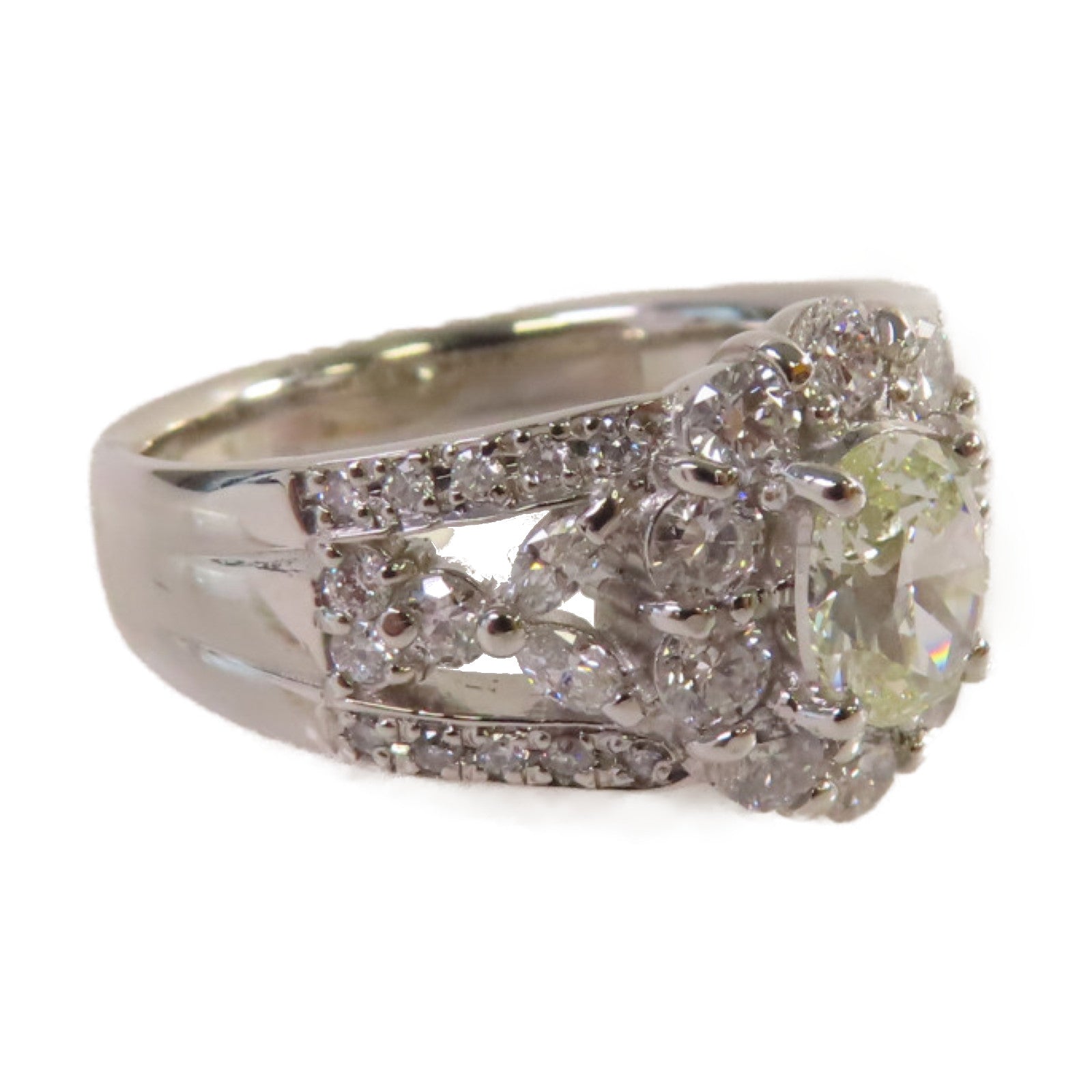 JEWELRY 【激減優惠】PT900鉑金/1.17ct/0.806ct鑽石Diamond Ring戒指US#8.75