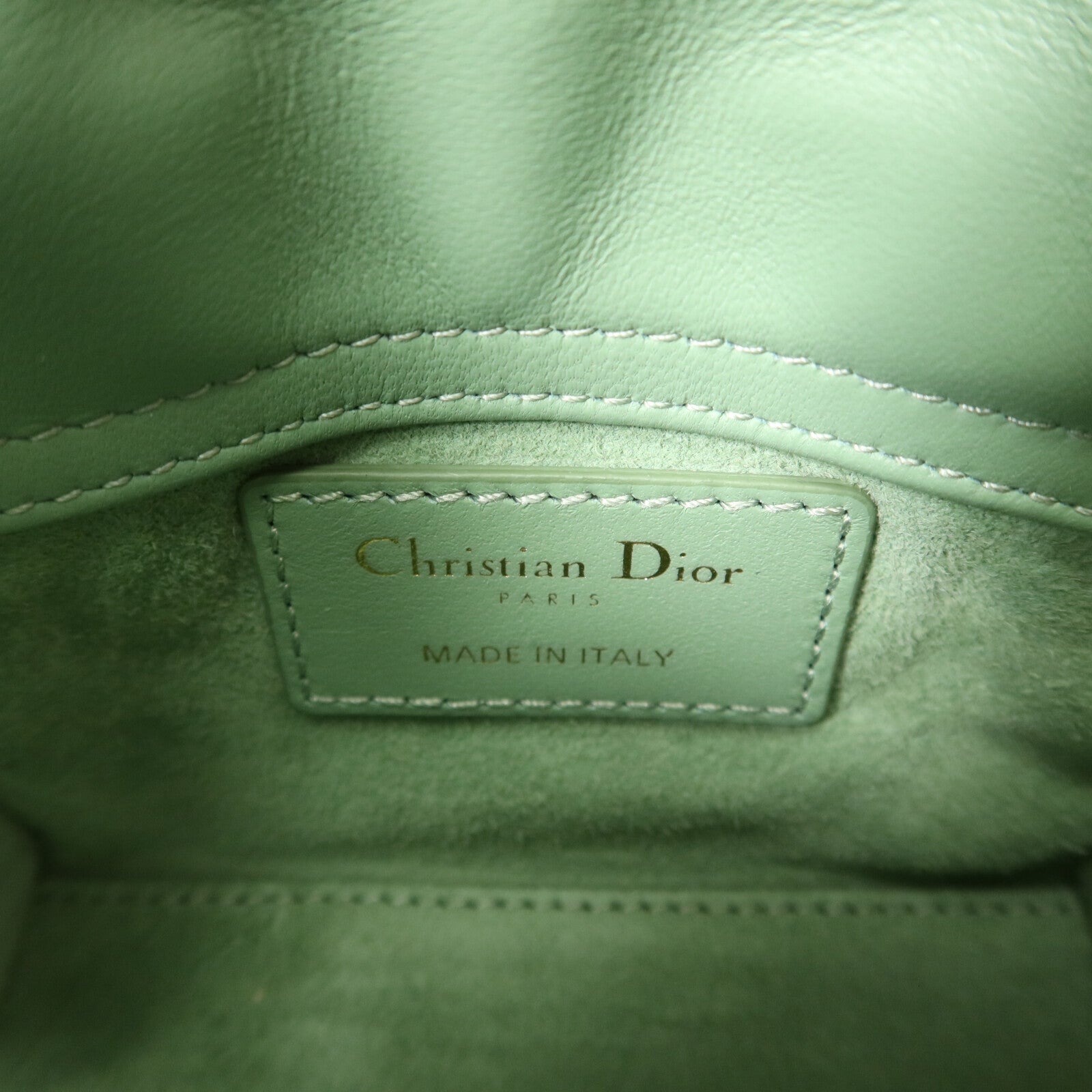 Dior 羊皮皮革Lady Dior Micro手挽肩背兩用袋