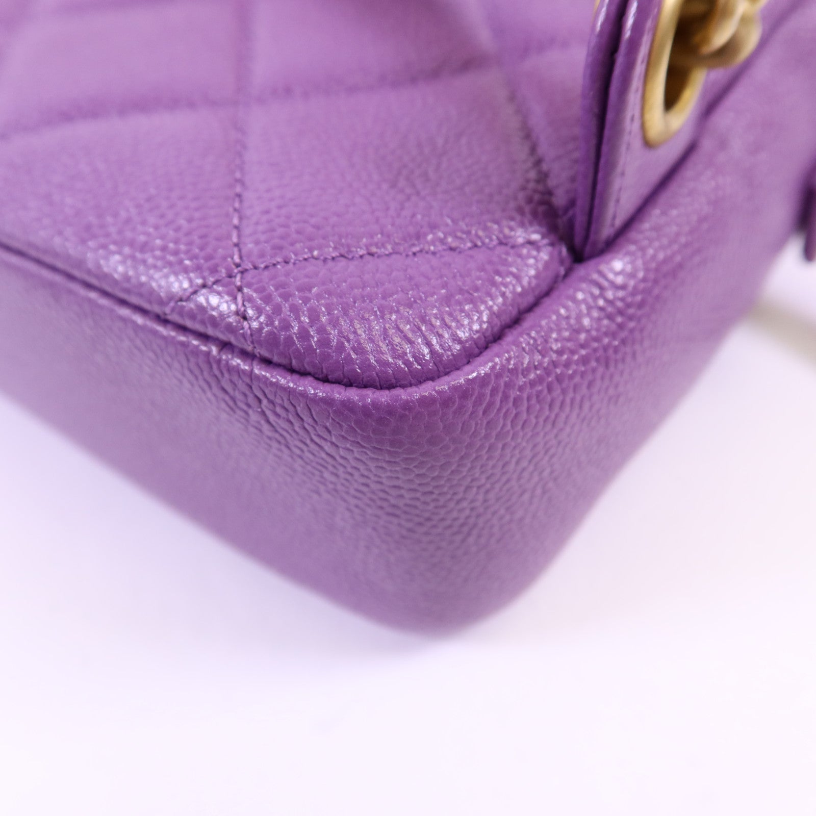 CHANEL 牛皮皮革Backpack金扣背包