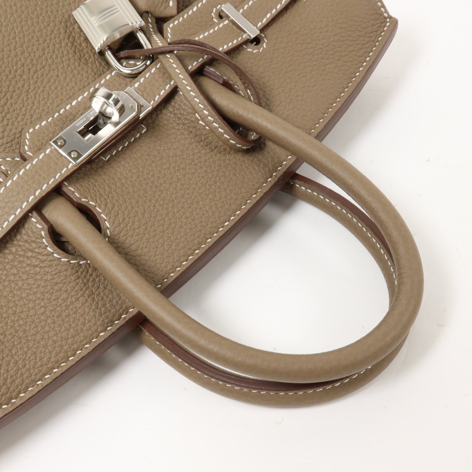 HERMES Togo皮革Birkin 25手挽袋Etoupe