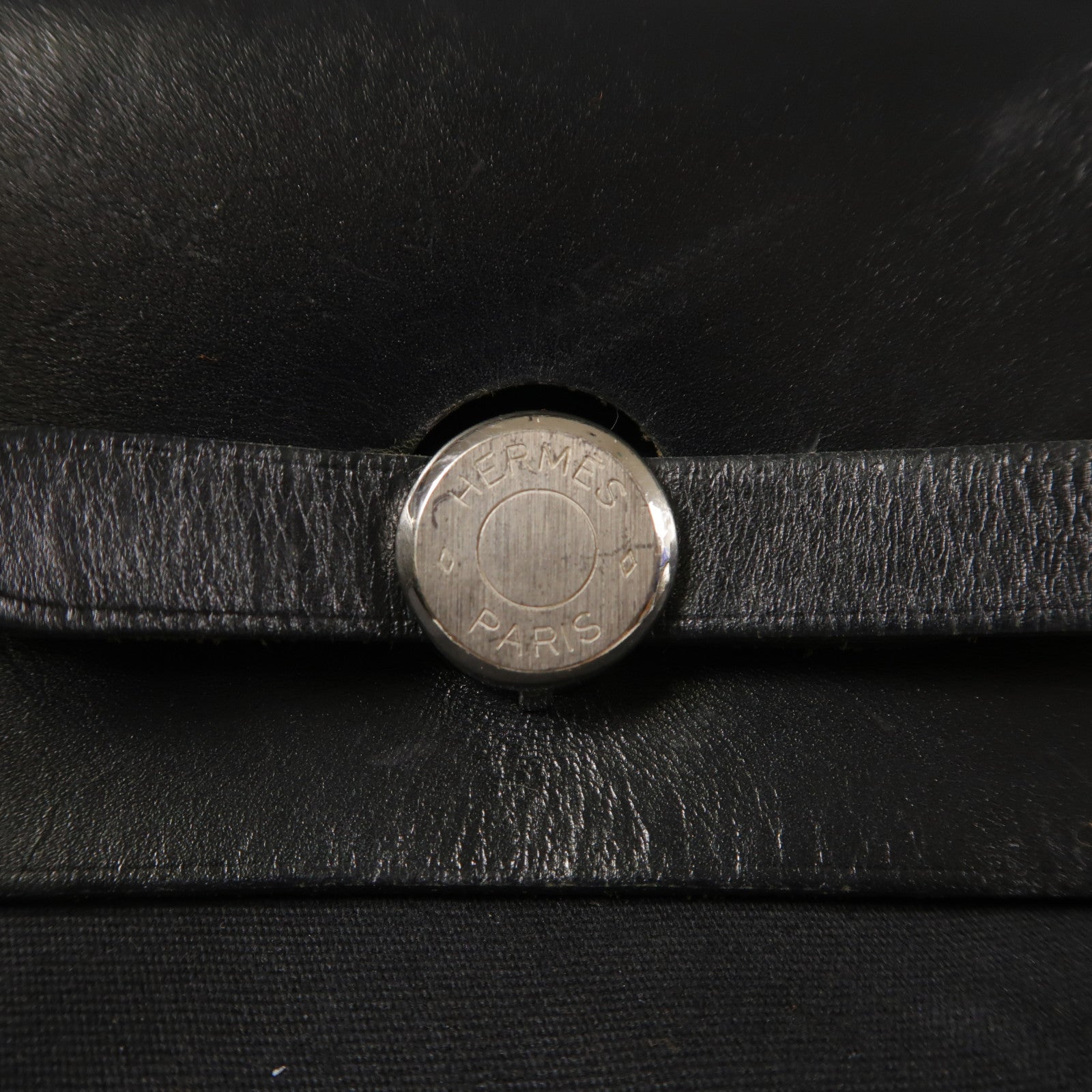 HERMES 帆布Herbag Backpack銀扣背包