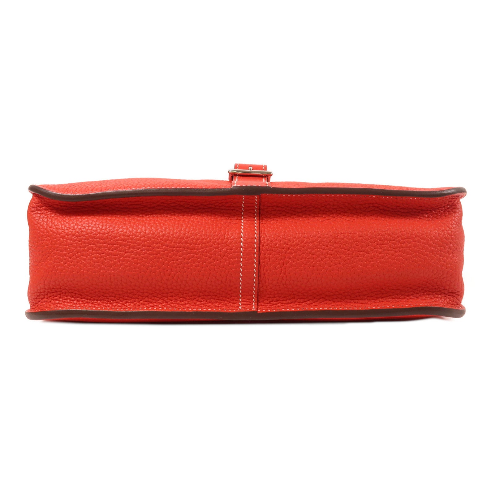 HERMES Clemence皮革Halzan 31銀扣手挽肩背兩用袋