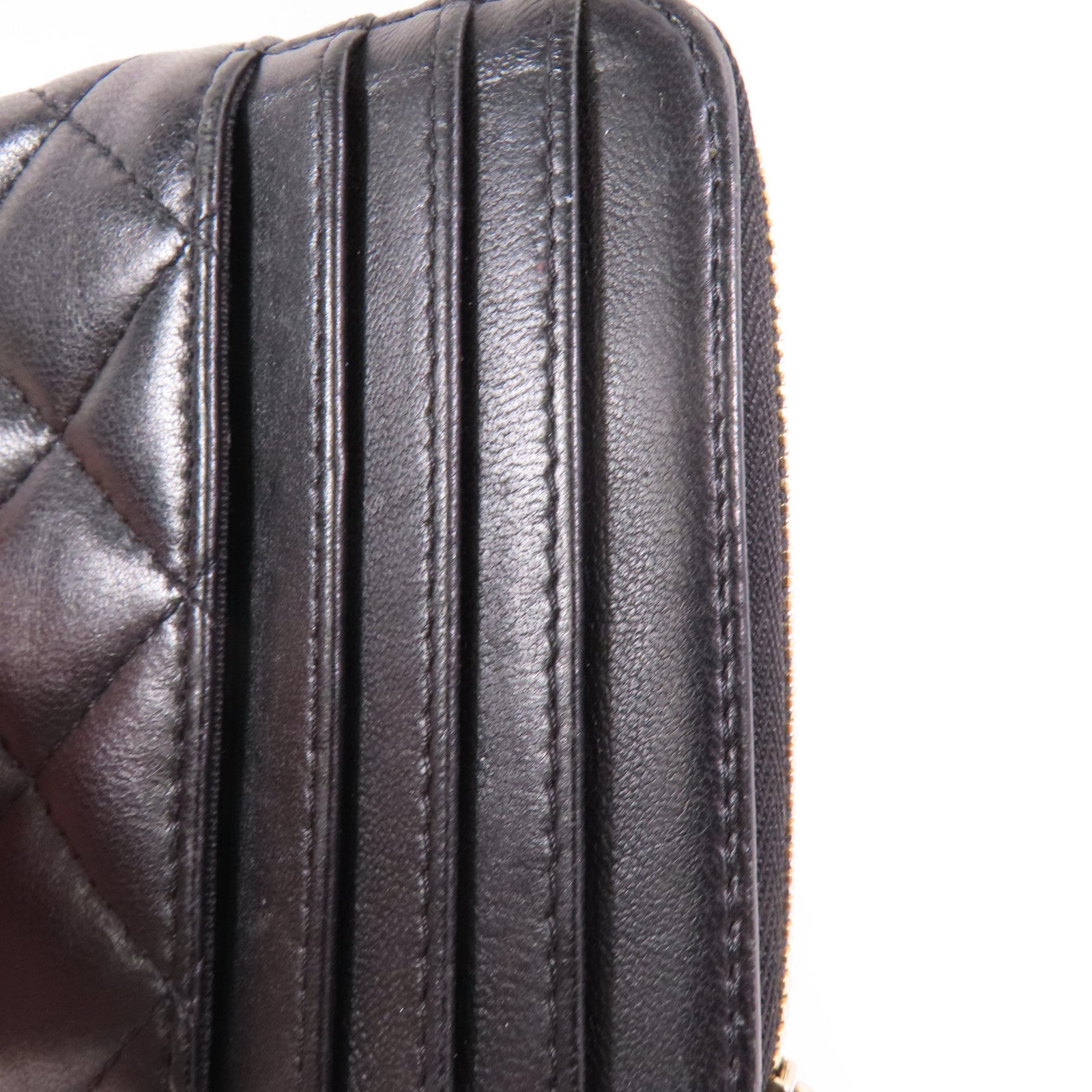CHANEL 羊皮皮革Card case金扣卡套