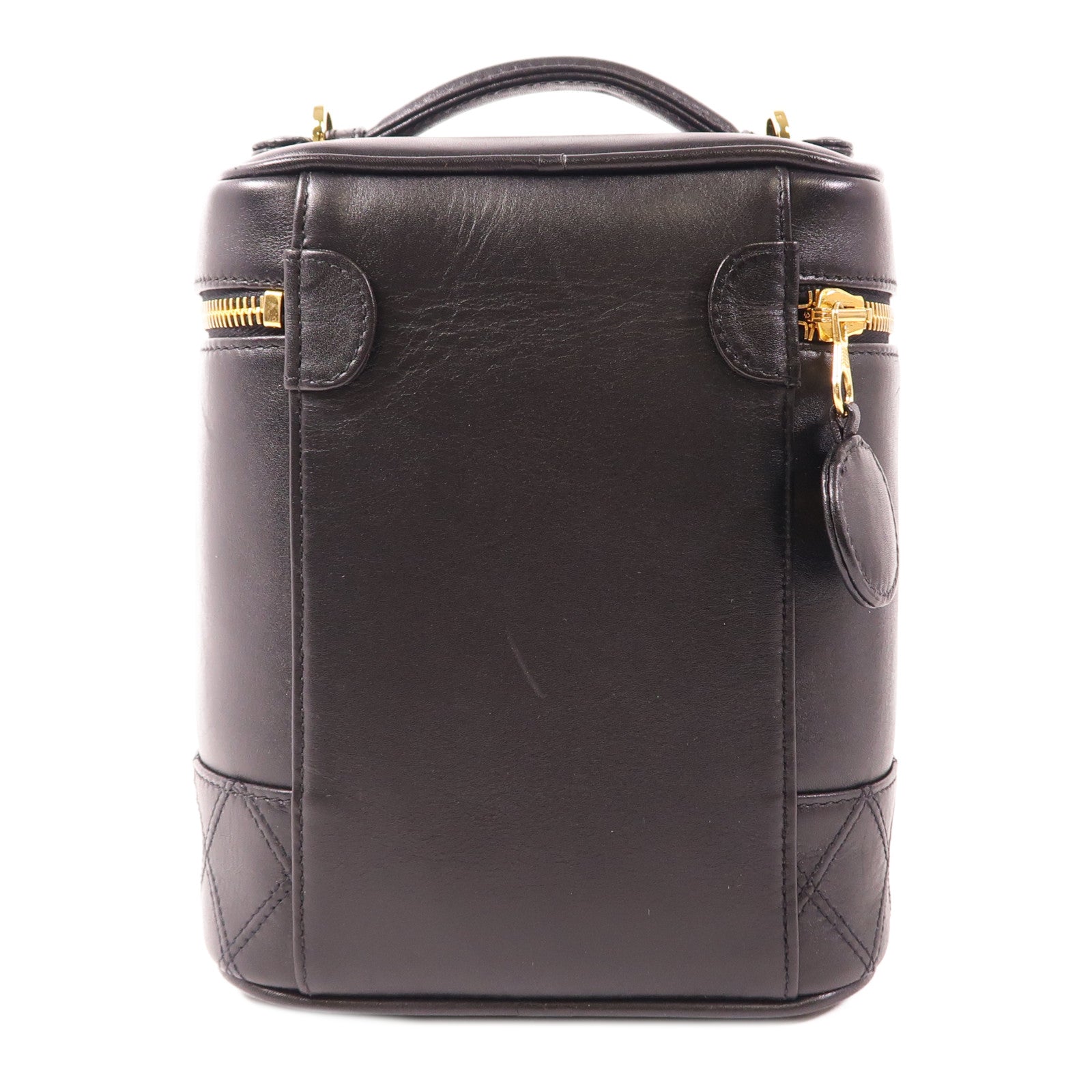 CHANEL 牛皮皮革Accessory Pouch金扣手挽袋