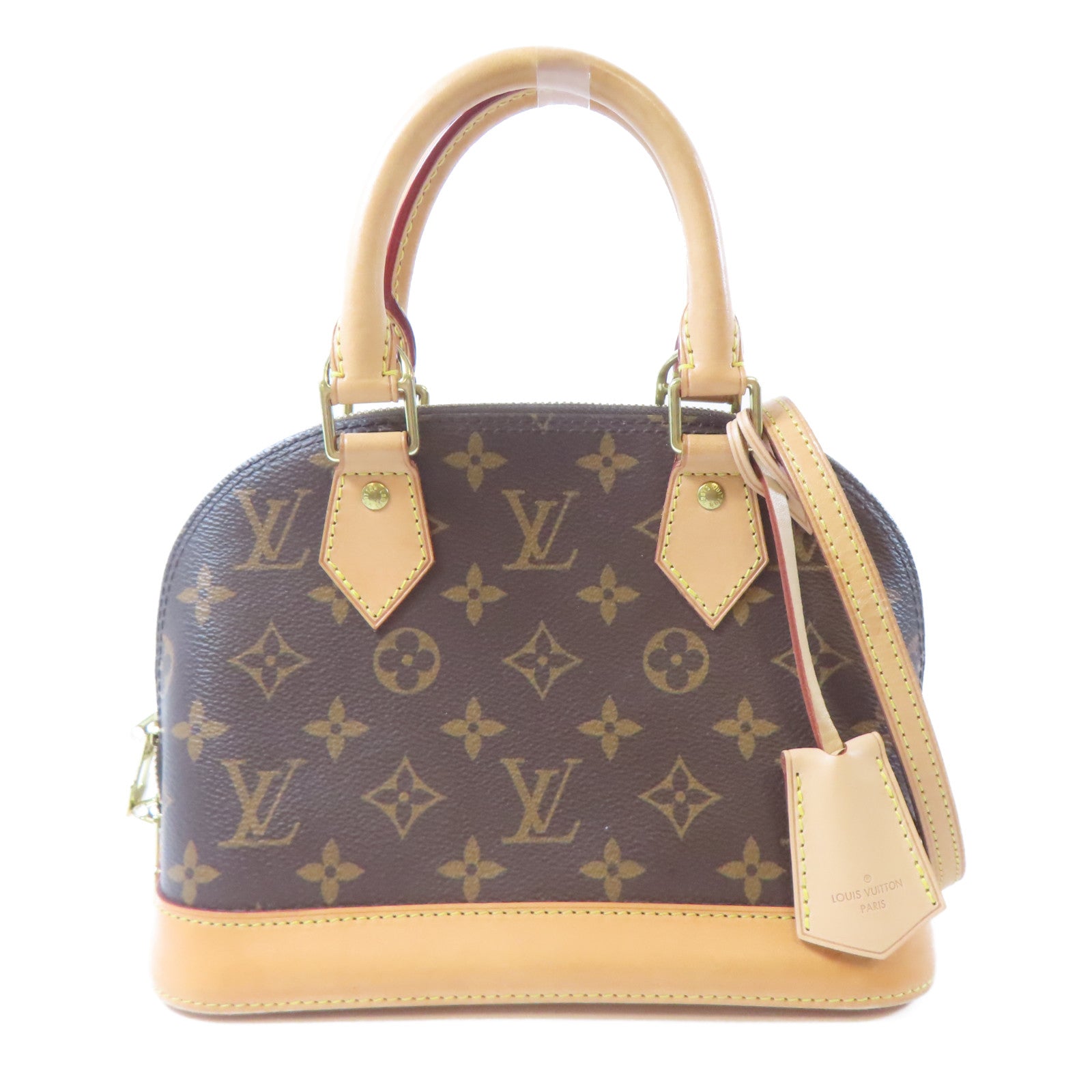 LOUIS VUITTON 【激減優惠】Monogram Alma BB 金扣手挽肩背兩用袋啡色