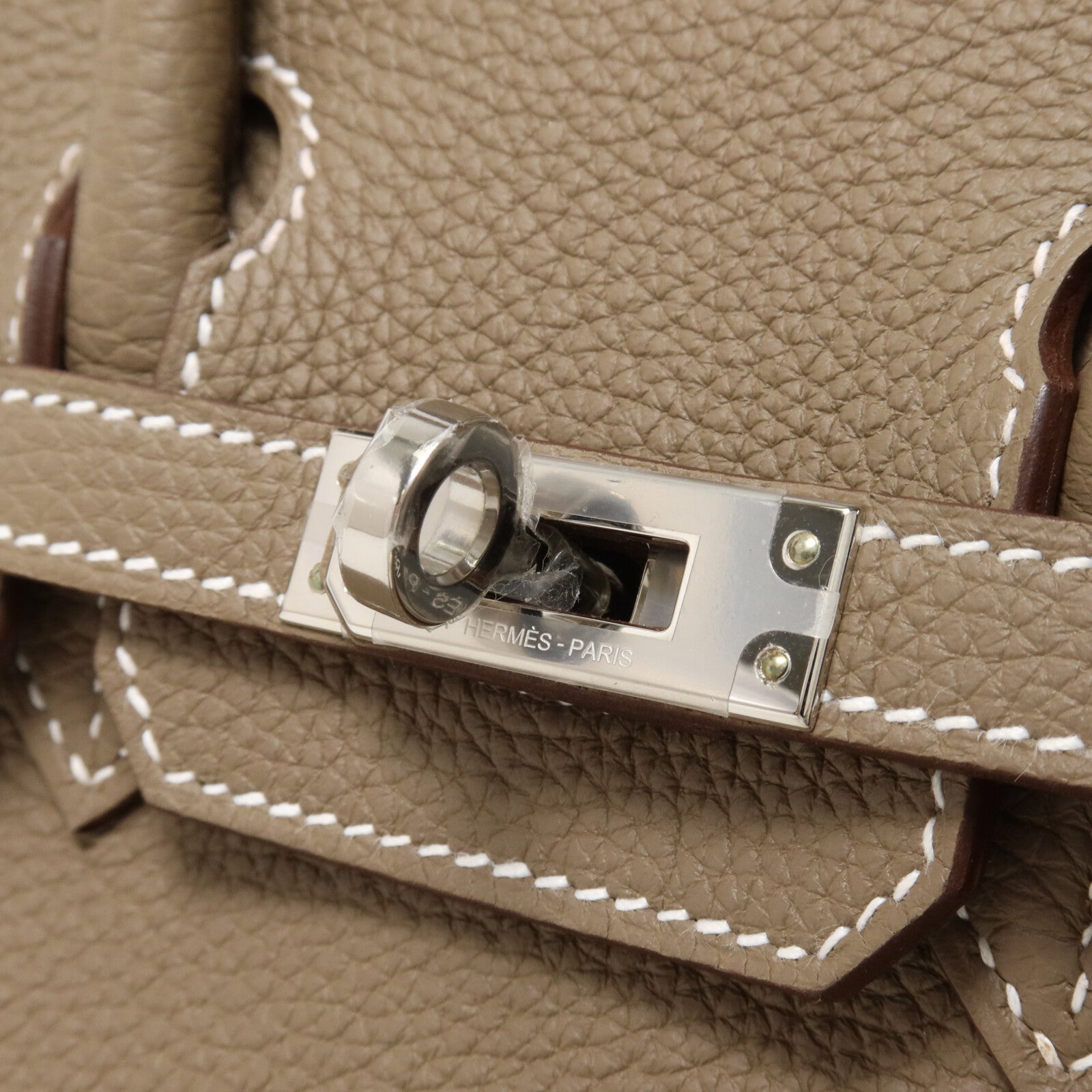 HERMES Togo皮革Birkin 25手挽袋Etoupe