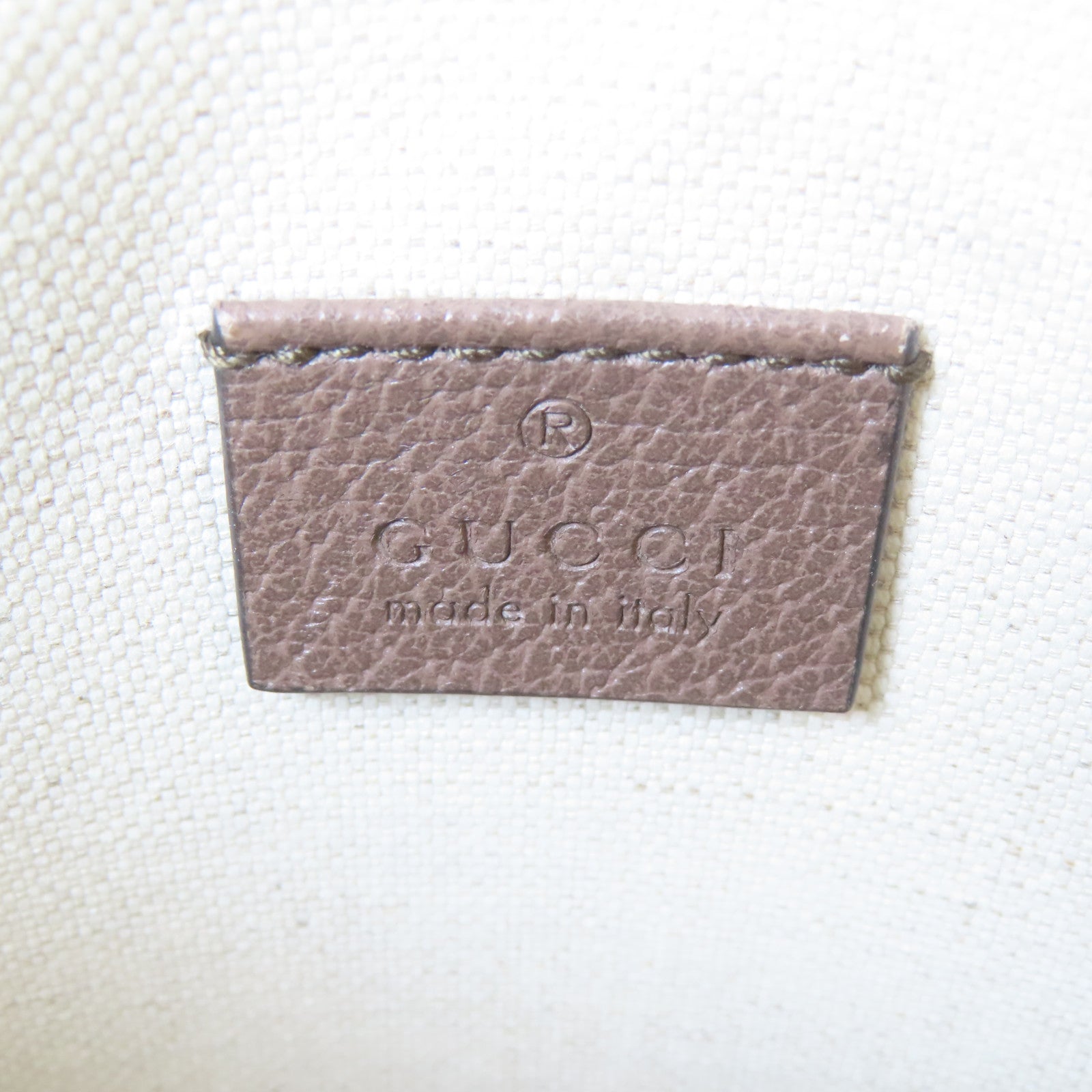 GUCCI 塗層帆布Neo Vintage金扣肩背袋啡色