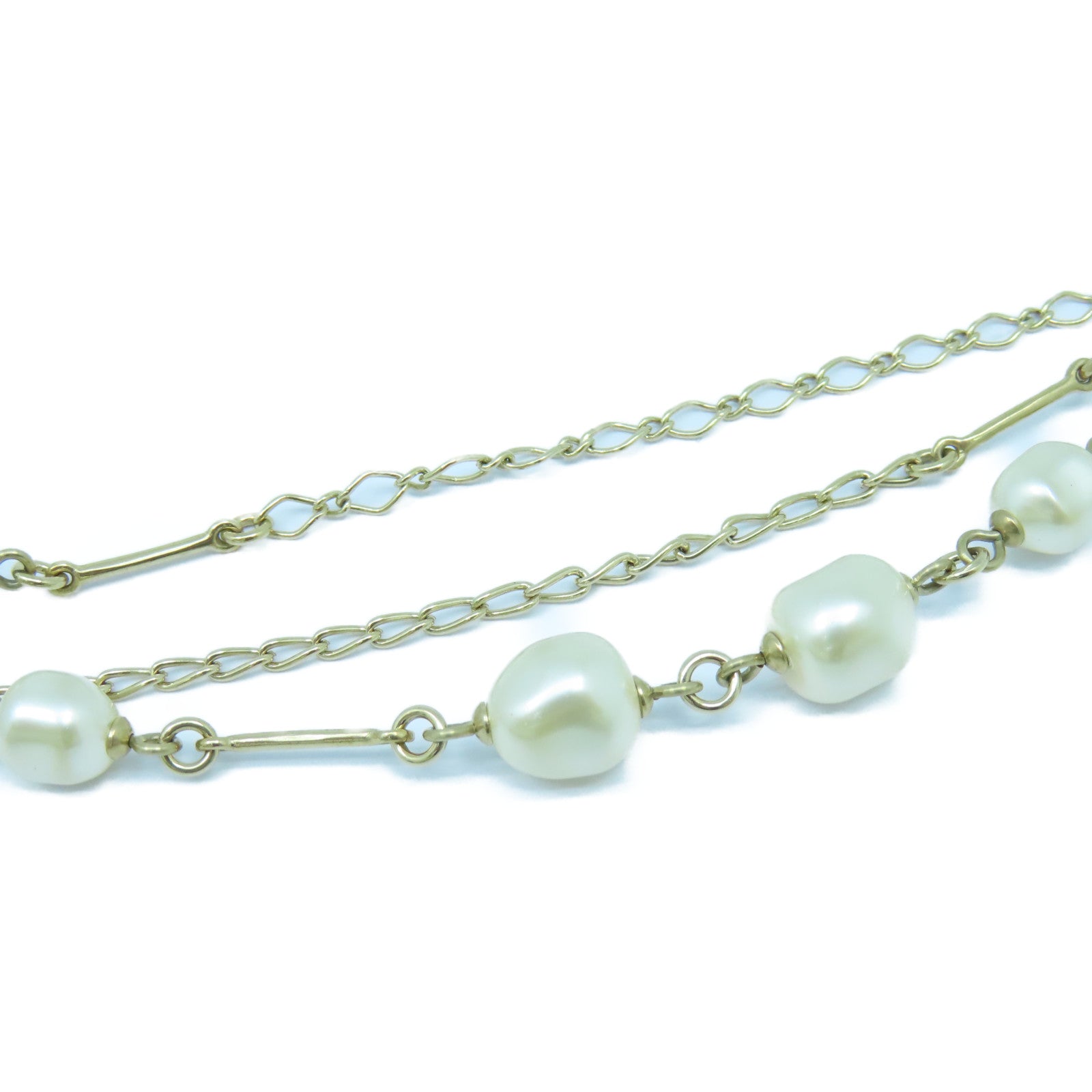 CHANEL 【激減優惠】金屬/PVC Bracelet手鏈金色/白色