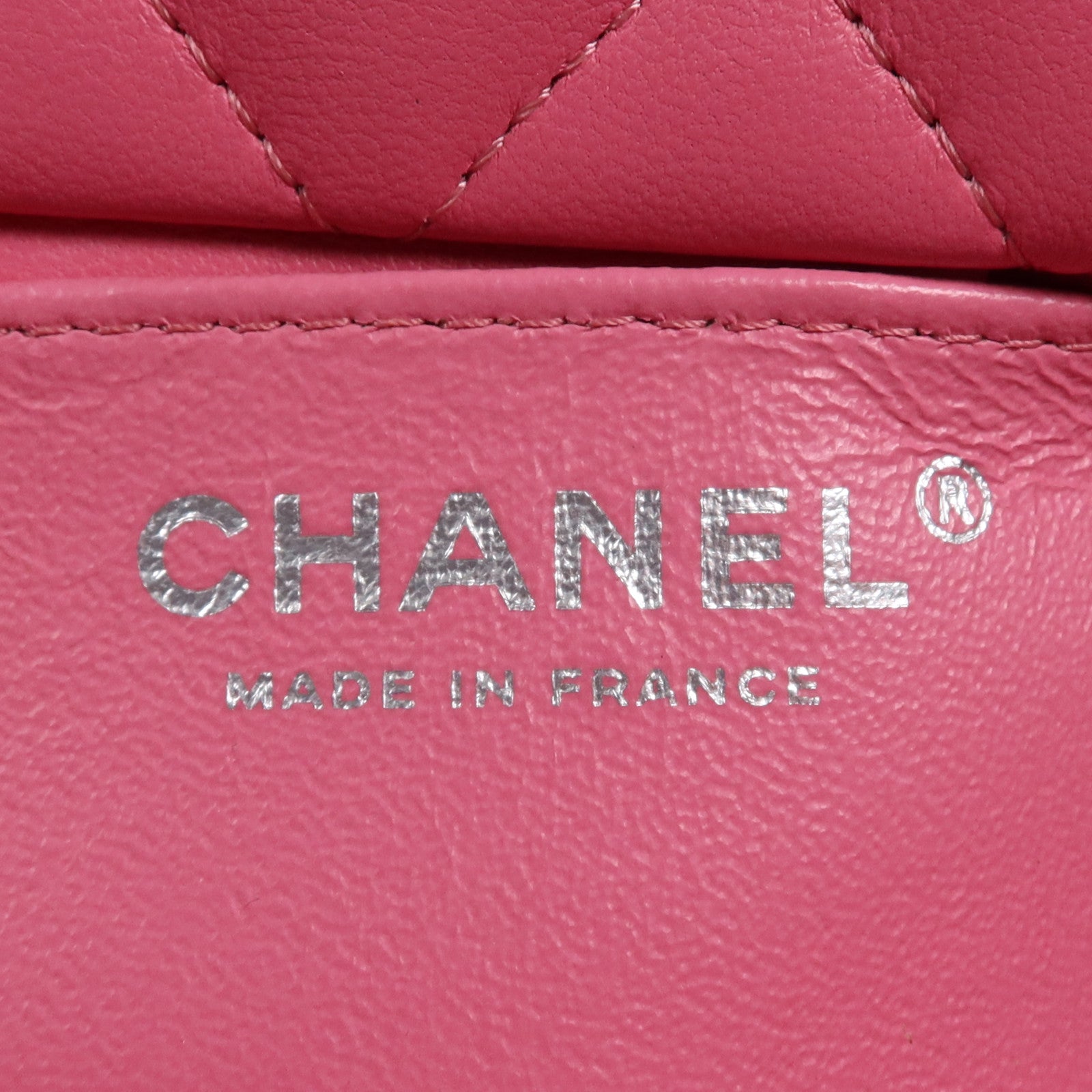 CHANEL 羊皮皮革Classic 20銀扣鏈帶肩背袋