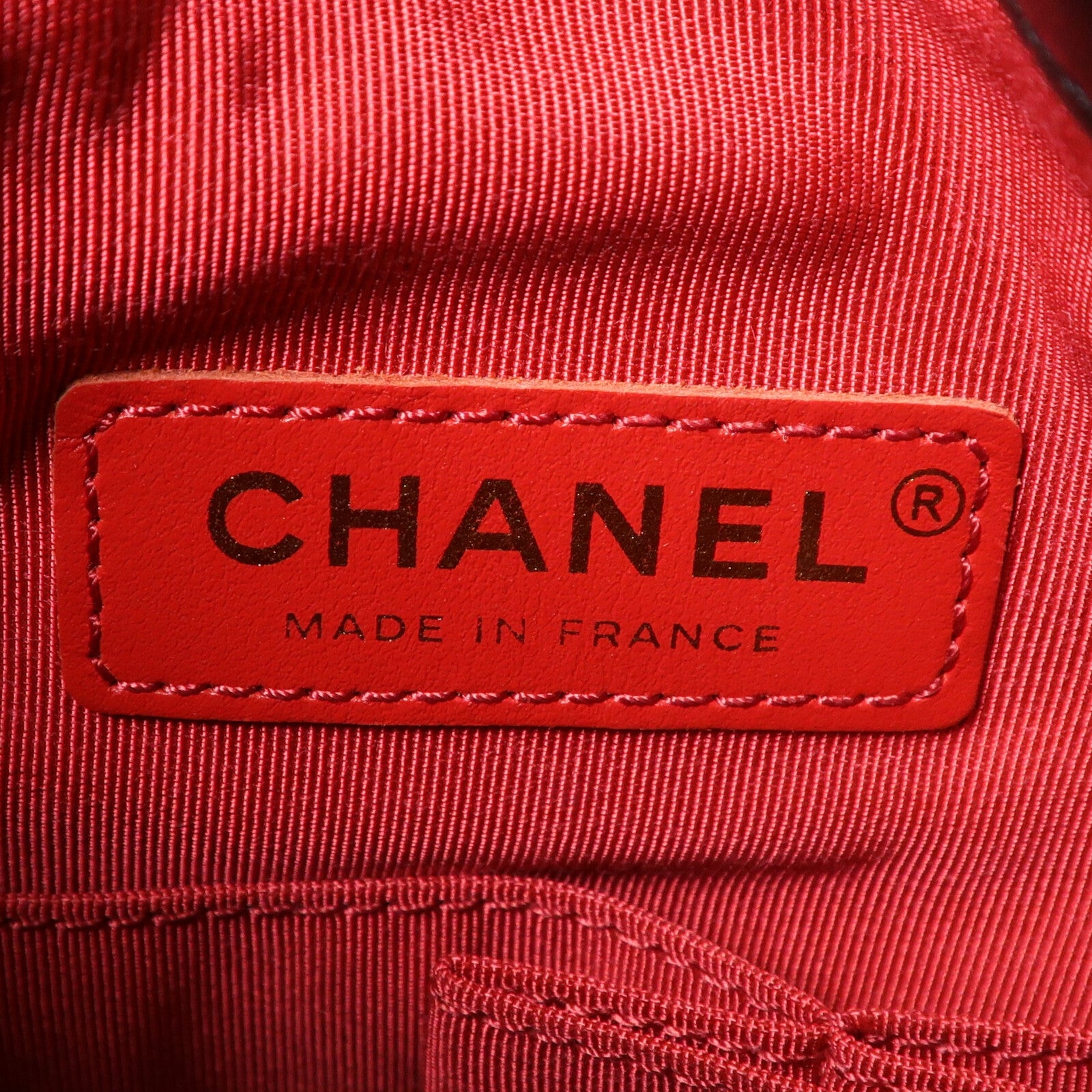 CHANEL 牛皮皮革Bucket Bag鏈帶手挽肩背兩用袋
