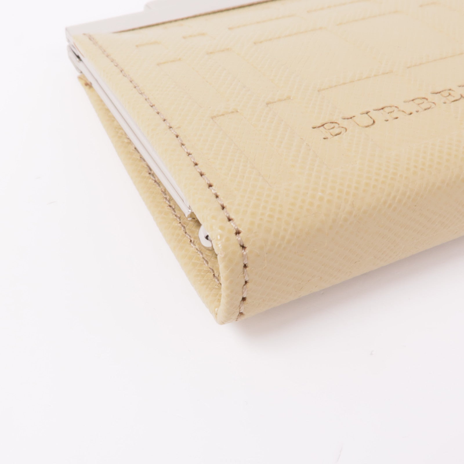 BURBERRY 牛皮皮革Coin Case銀扣零錢包