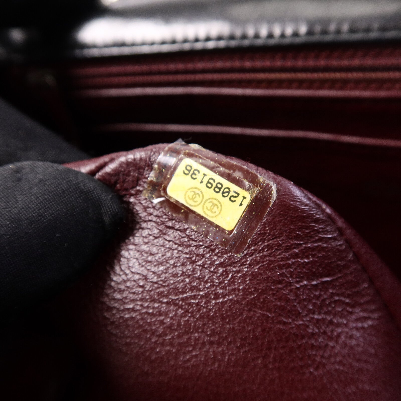 CHANEL 羊皮皮革Large Classic鏈帶肩背袋