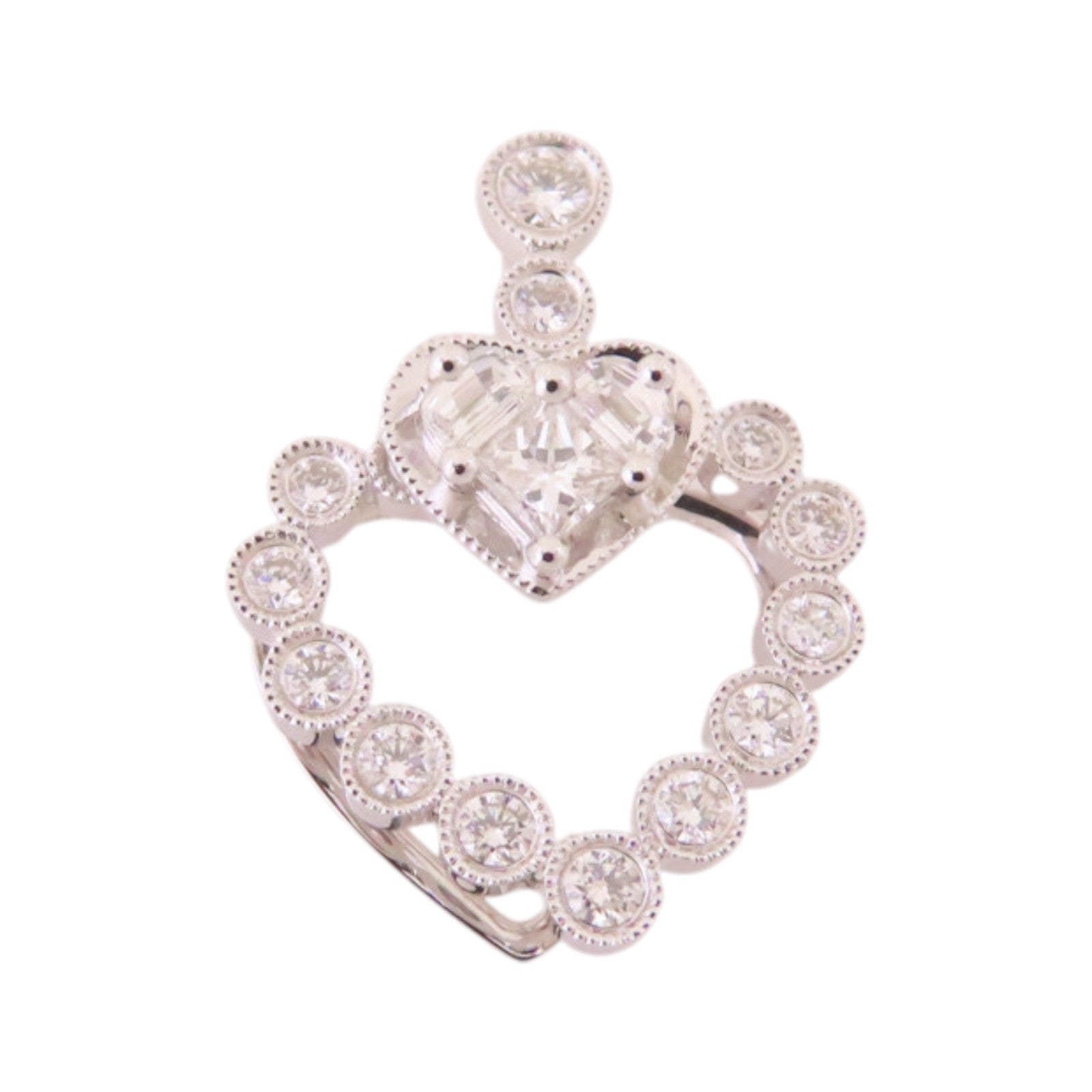 JEWELRY 【激減優惠】18K白金/鑽石Diamond Pendant Top吊墜