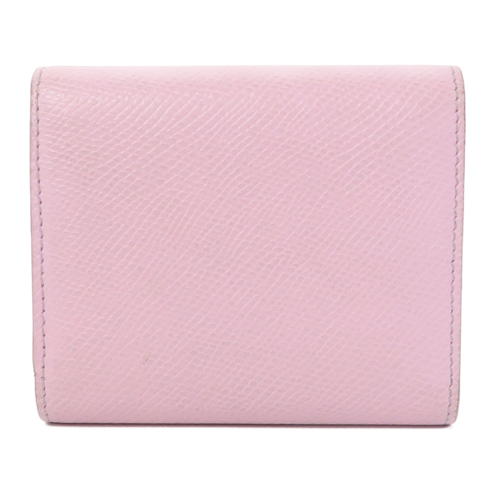 CELINE 牛皮皮革Wallet金扣錢包粉紅色