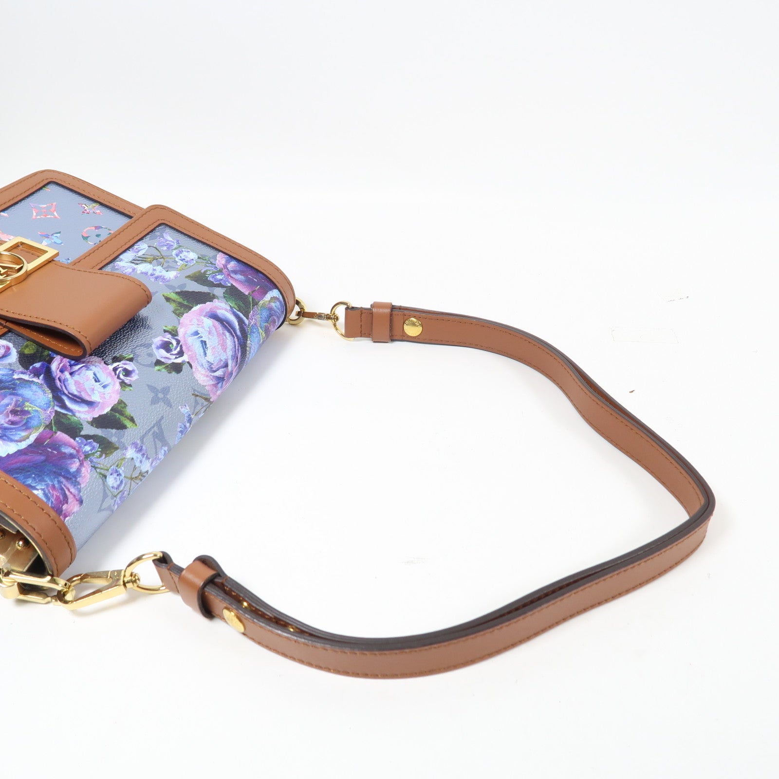 LOUIS VUITTON 【激減優惠】Monogram Dauphine MM金扣手挽肩背兩用袋啡色