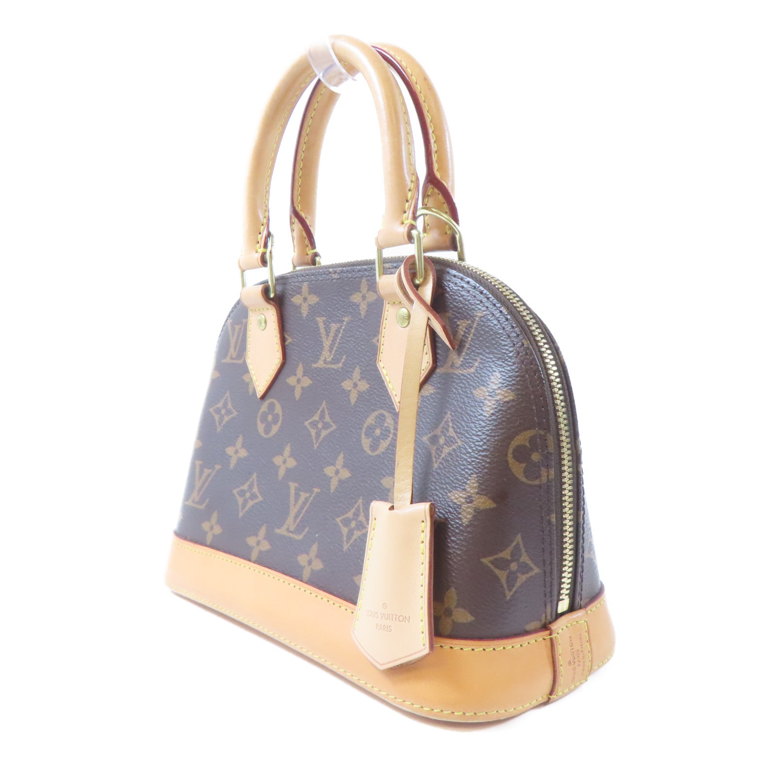 LOUIS VUITTON 【激減優惠】Monogram Alma BB 金扣手挽肩背兩用袋啡色