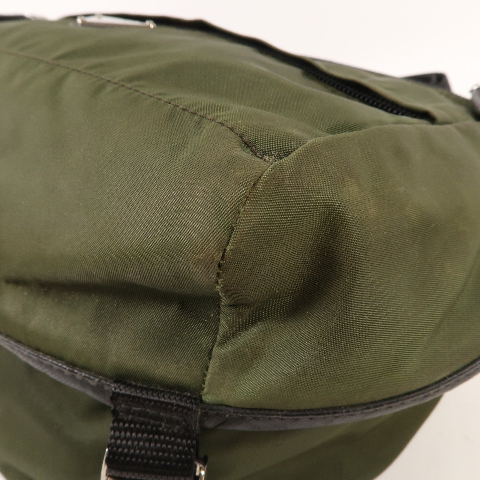 PRADA 帆布Waist Bag銀扣腰包
