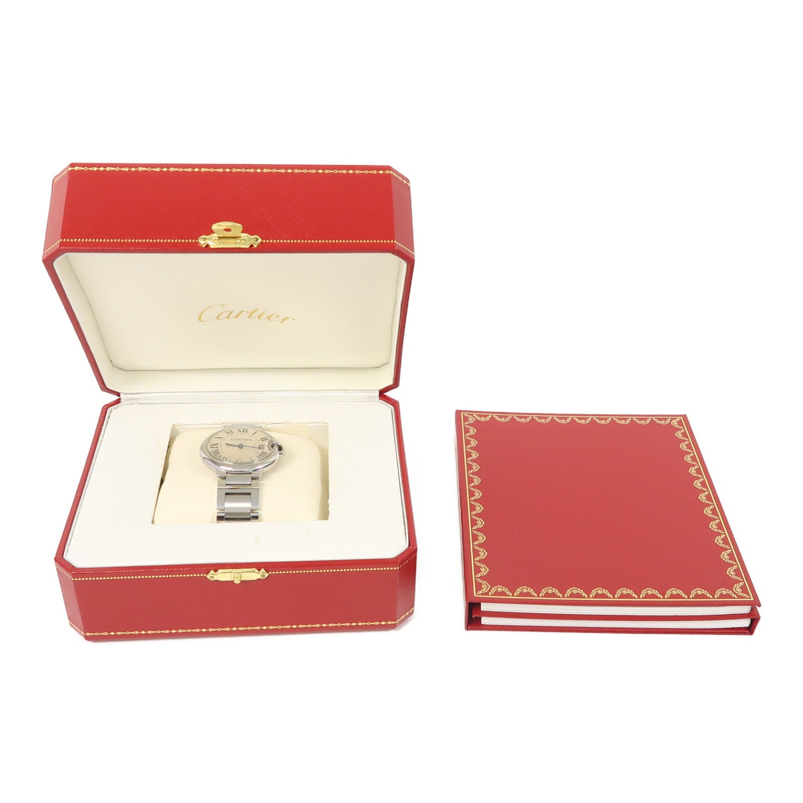 CARTIER Ballon Bleu Quartz Watch W69011Z4 Stainless Steel Silver