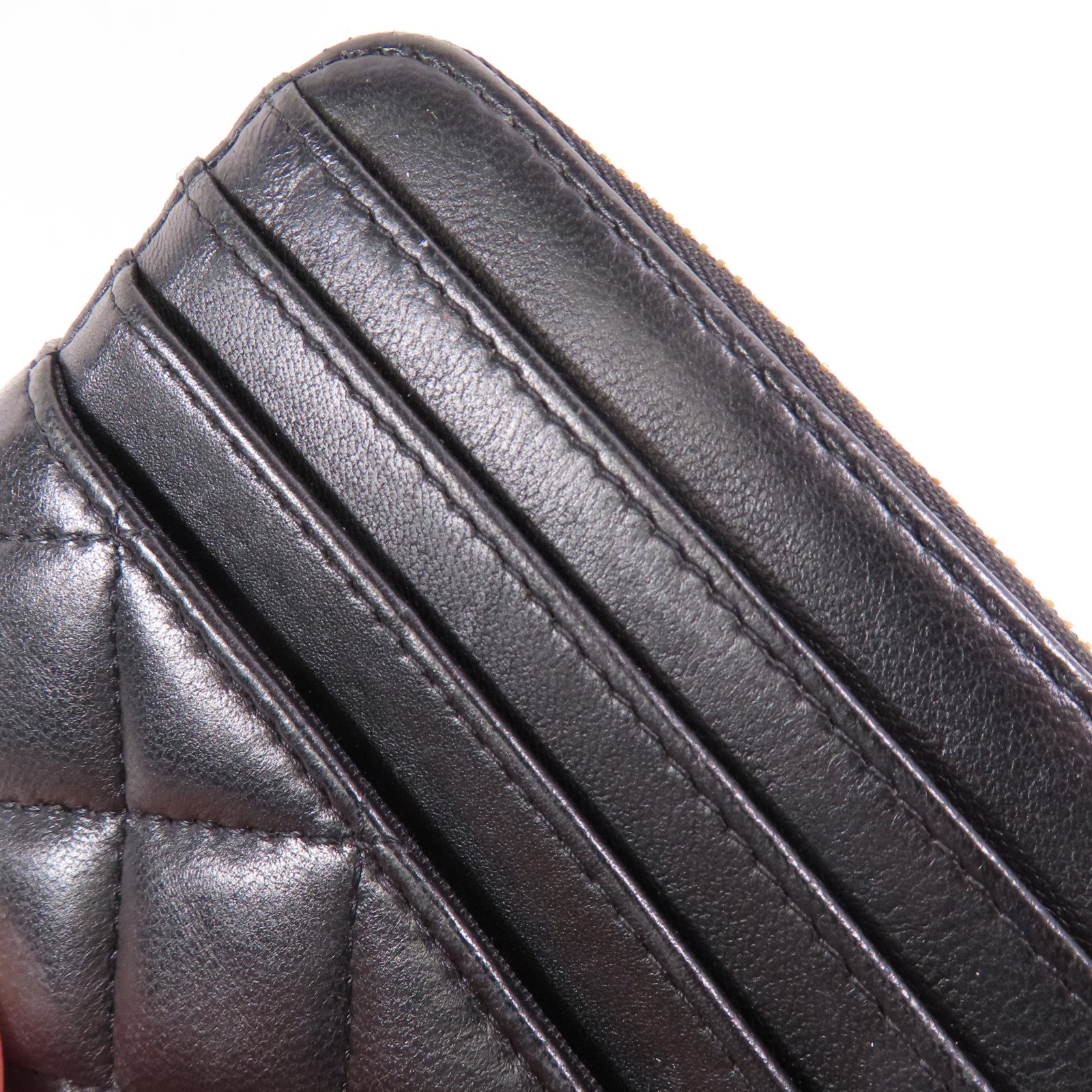CHANEL 羊皮皮革Card case金扣卡套
