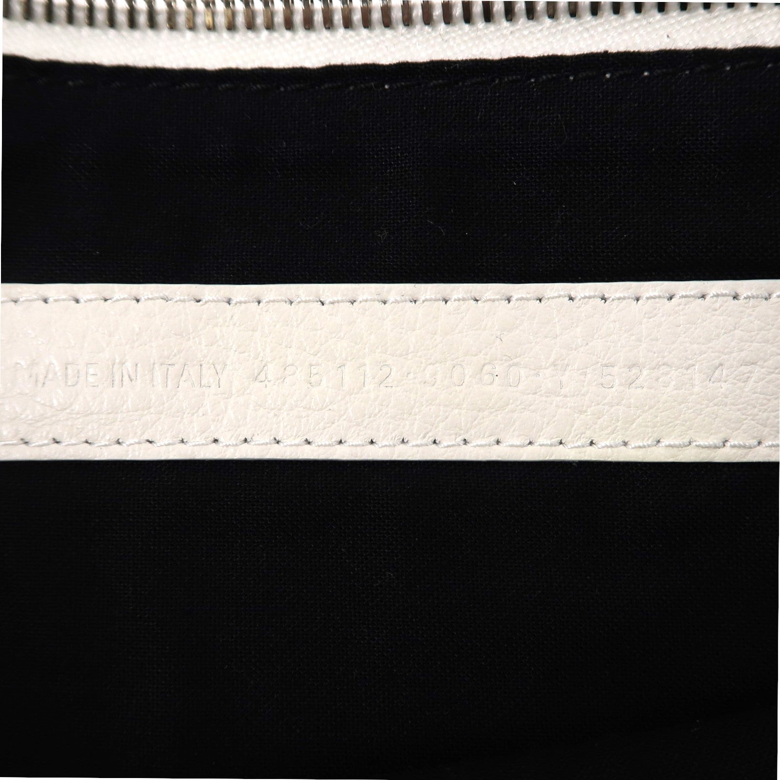 BALENCIAGA 【激減優惠】牛皮皮革Clutch Bag銀扣手拿包白色