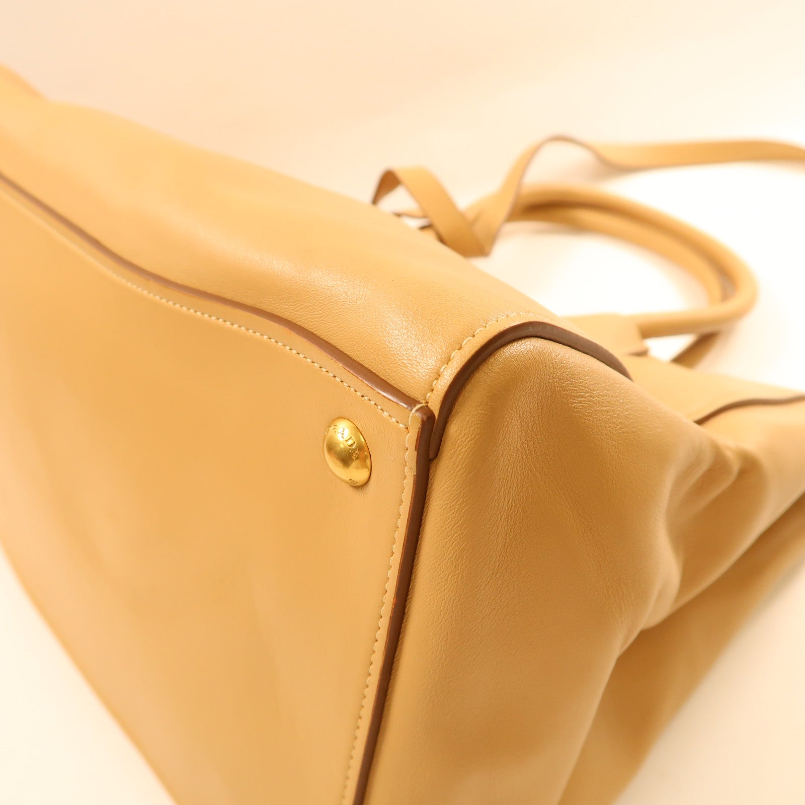 PRADA 牛皮皮革2 Way Shoulder金扣手挽肩背兩用袋