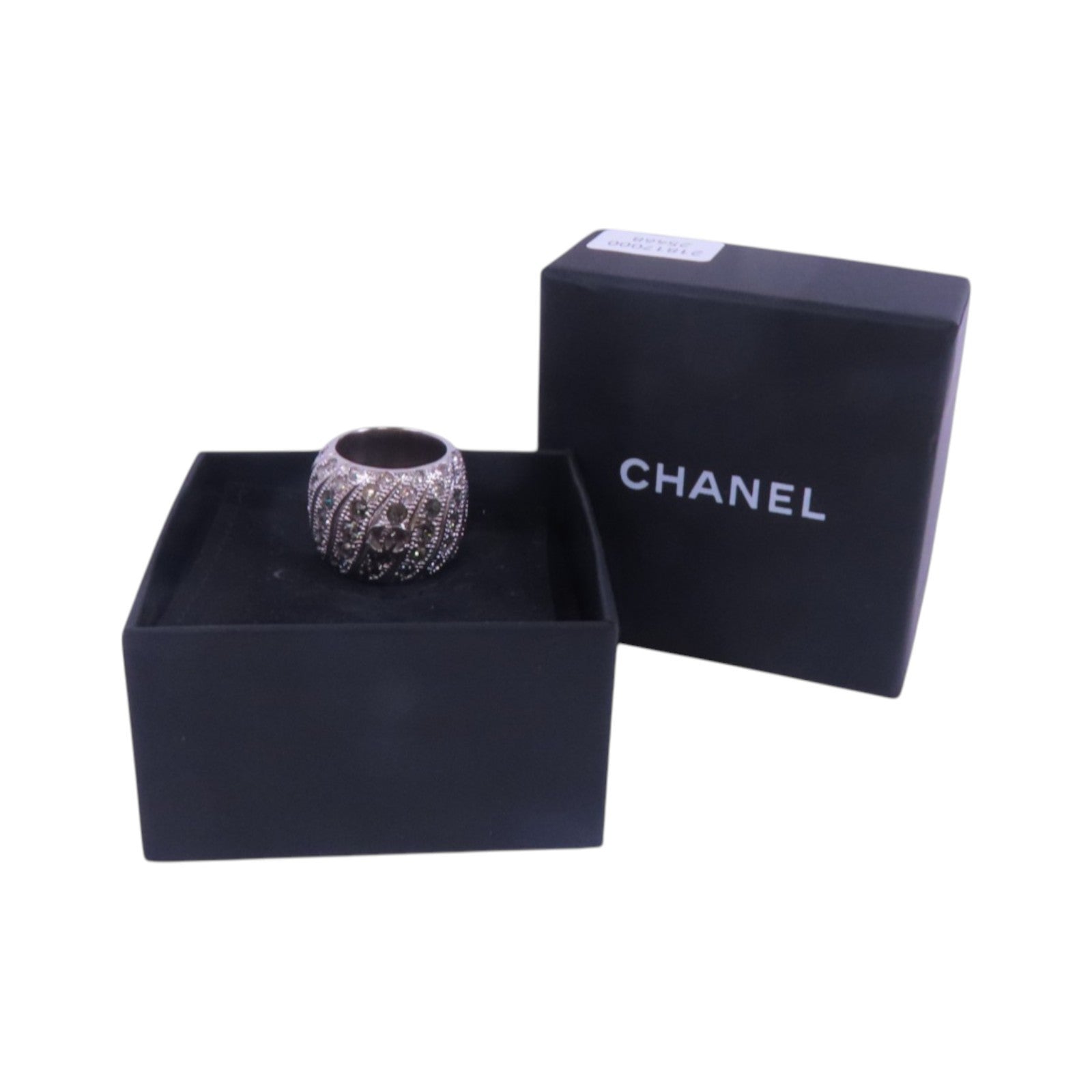 CHANEL 金屬/水鑽Ring戒指US#5