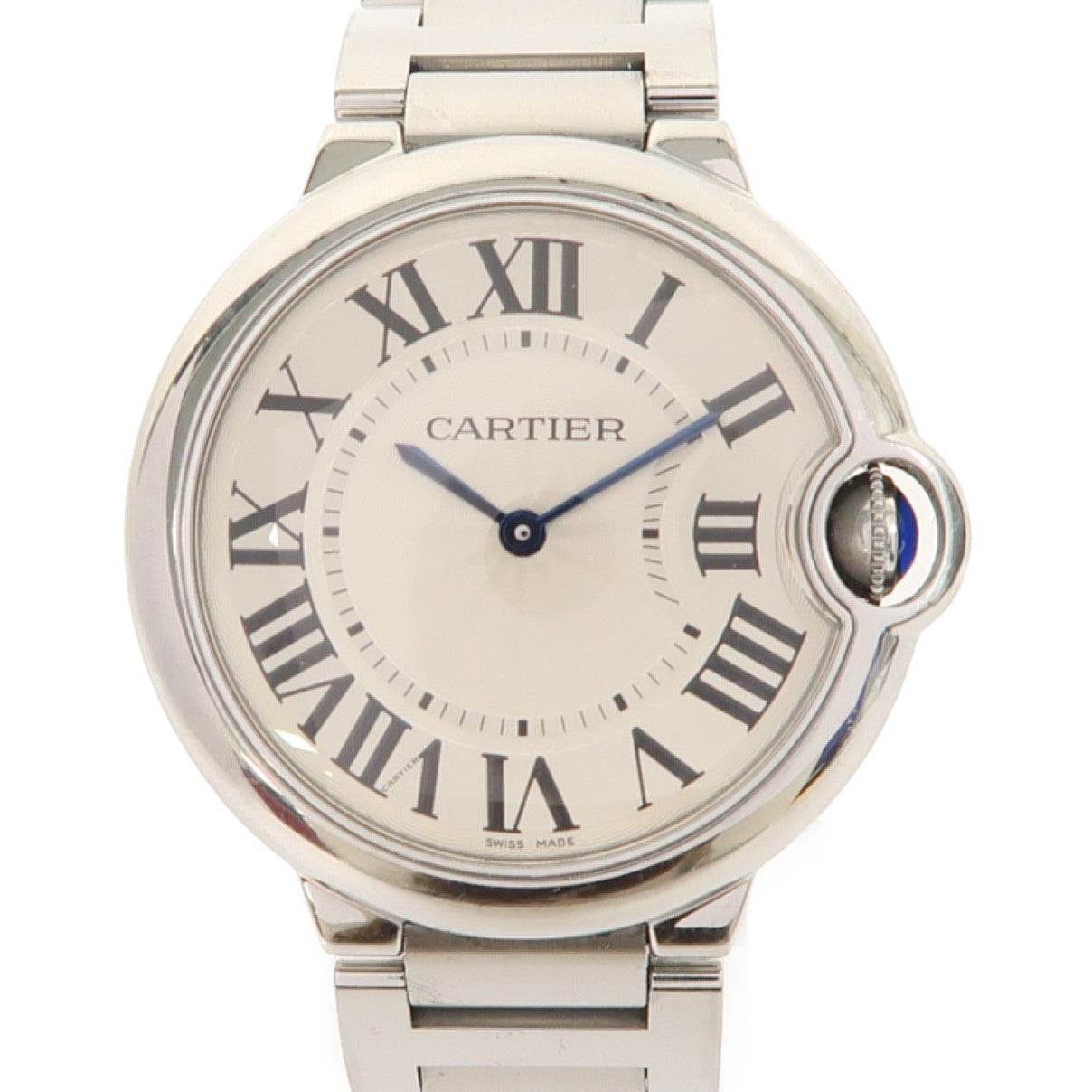 CARTIER Ballon Bleu Quartz Watch W69011Z4 Stainless Steel Silver