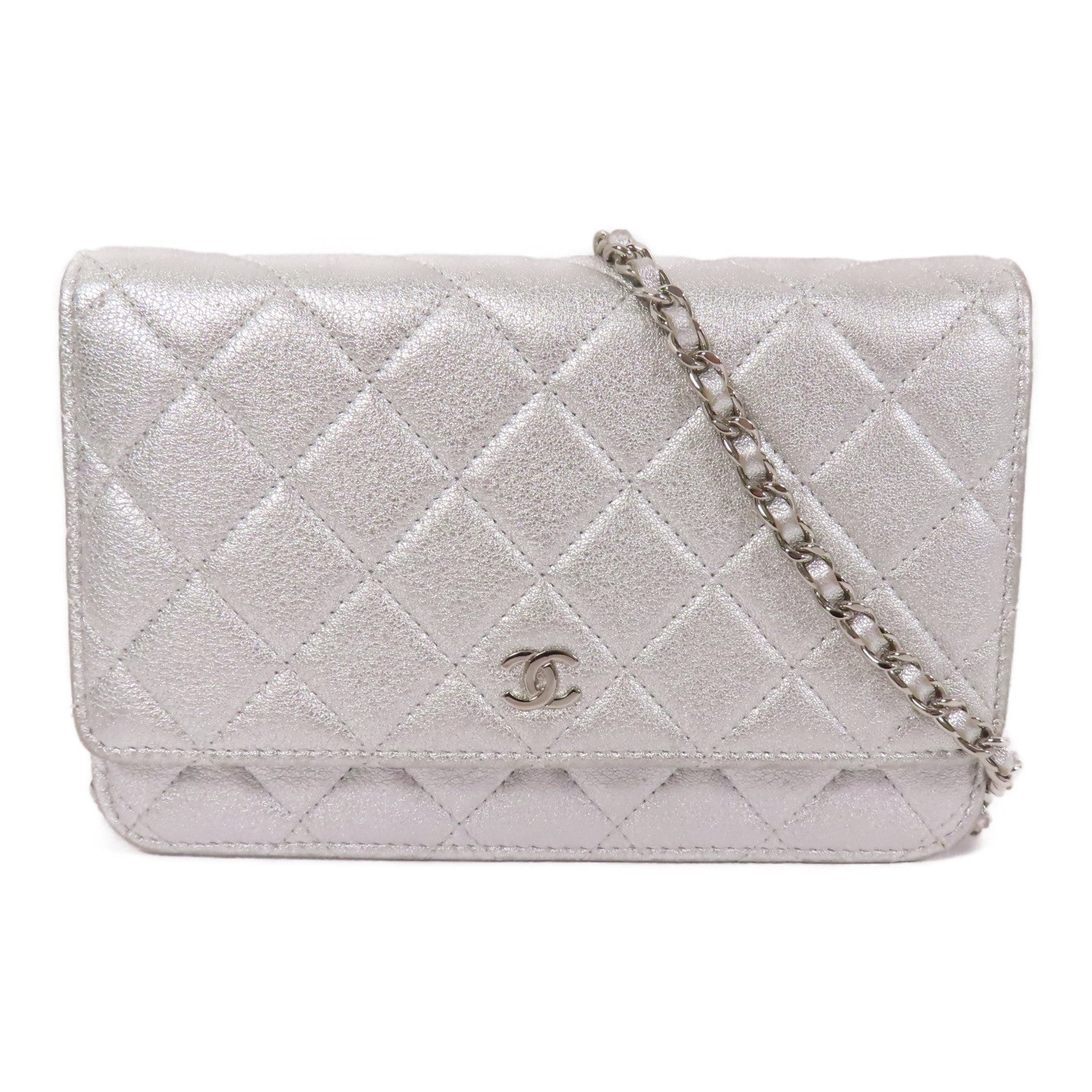 CHANEL 羊皮皮革WOC Wallet On Chain鏈帶肩背袋