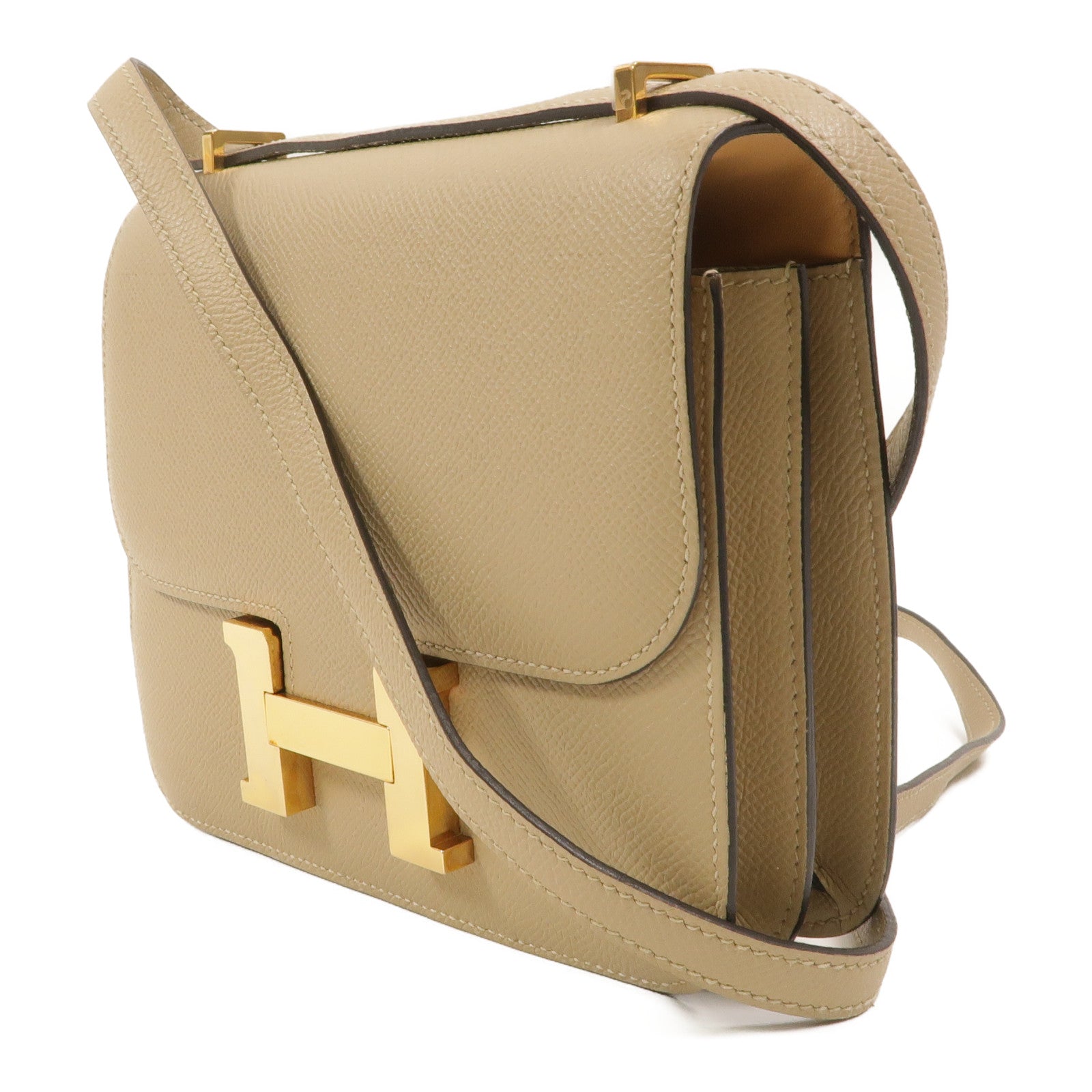 HERMES Epsom皮革Constance Mini肩背袋Trench
