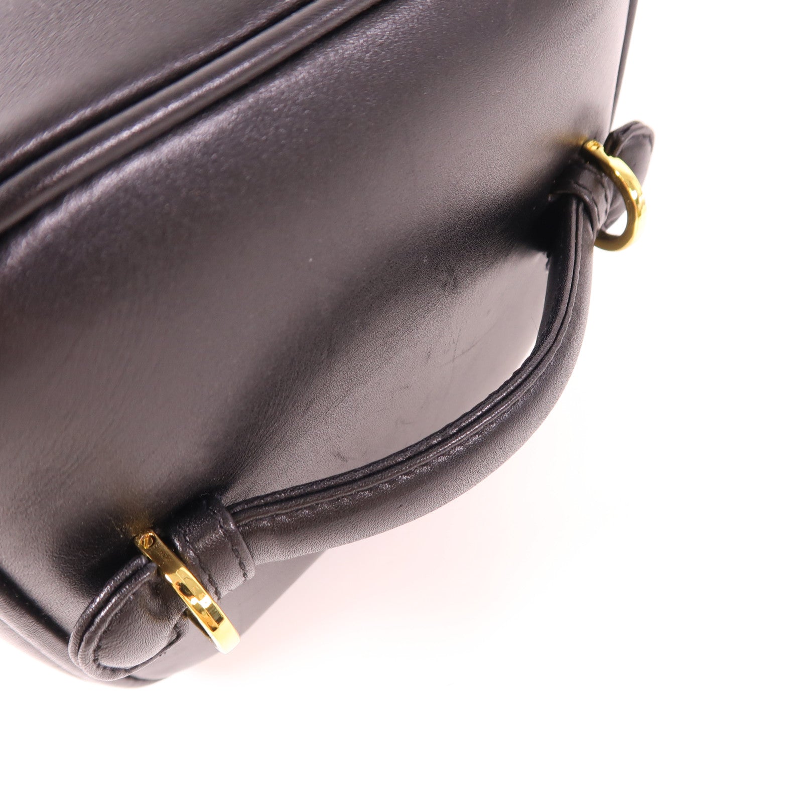 CHANEL 【激減優惠】牛皮皮革Accessory Pouch金扣手挽袋