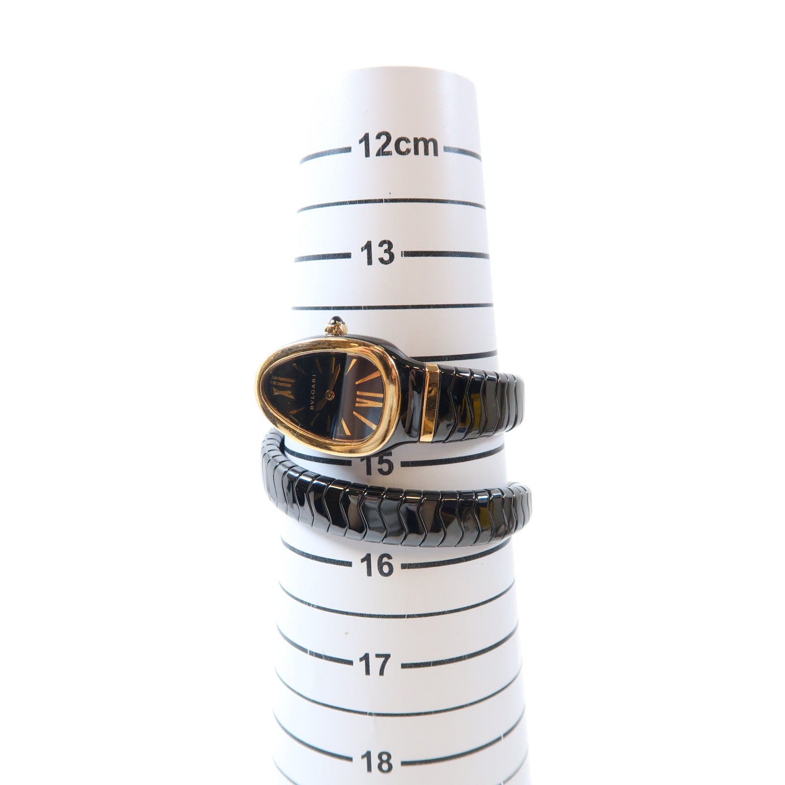 BVLGARI Serpenti Spiga Ceramic石英機芯手錶黑色