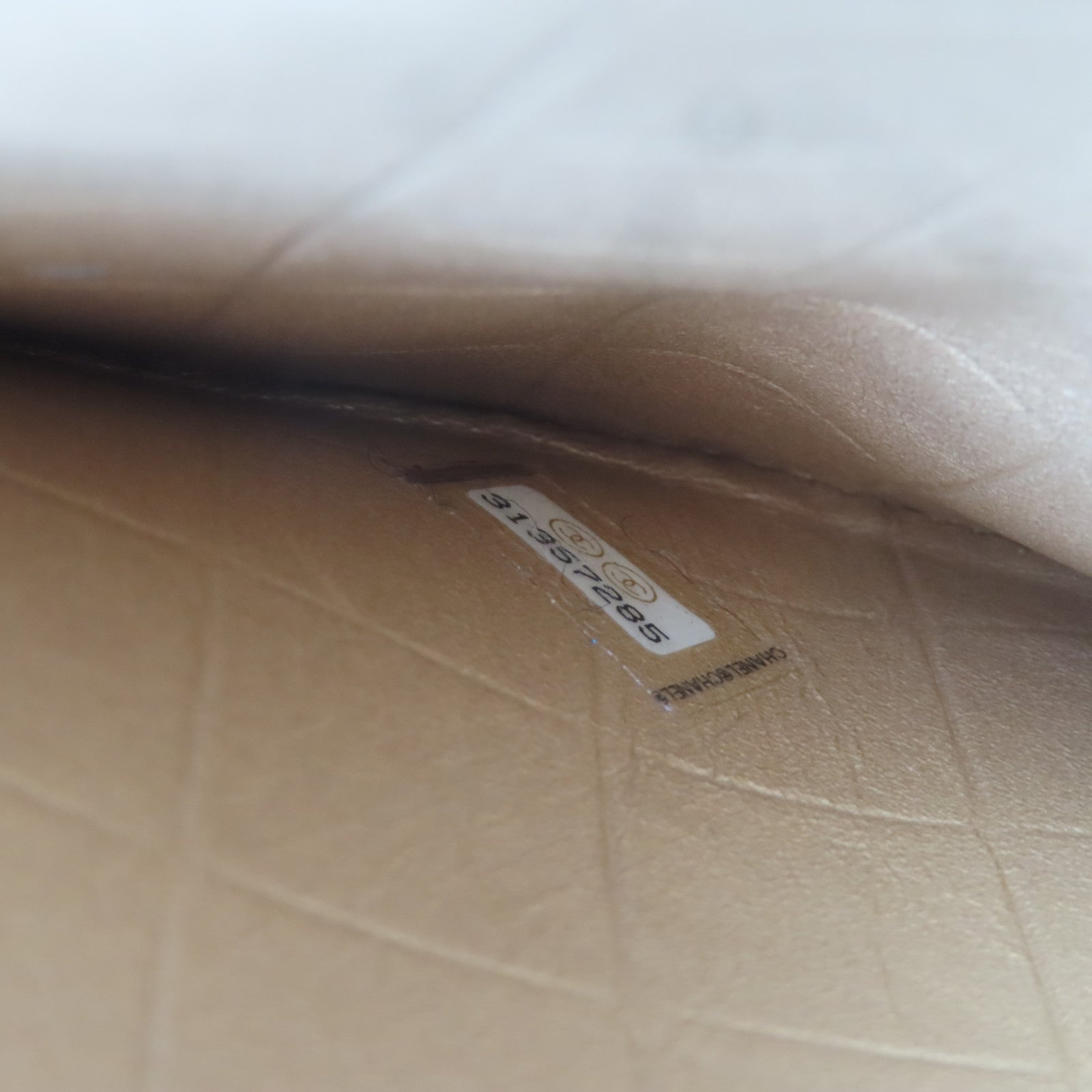 CHANEL 【激減優惠】菱格牛皮皮革Shoulder Bag金扣鏈帶肩背袋白色