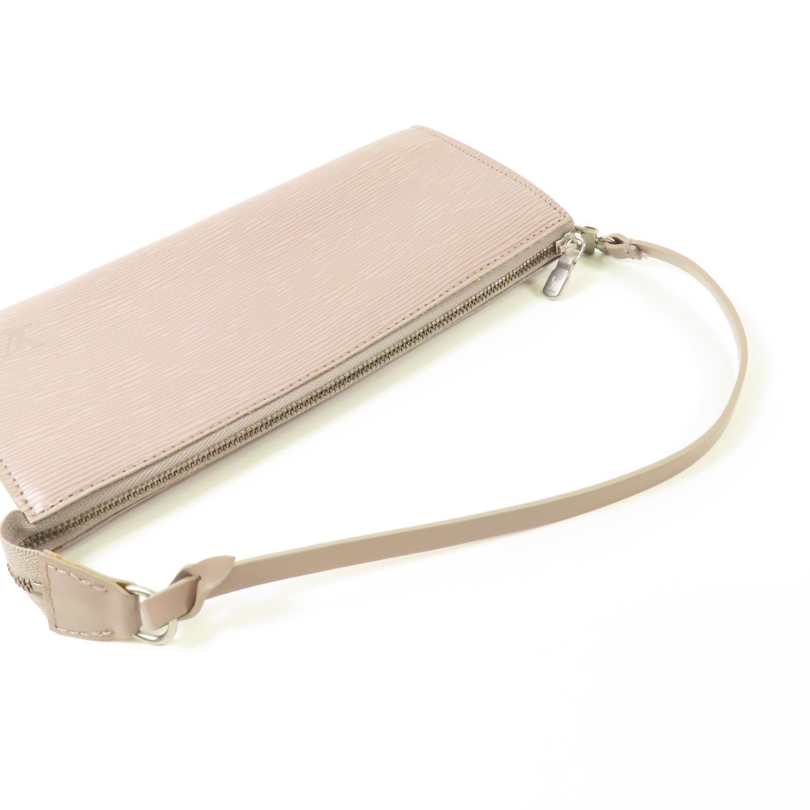 LOUIS VUITTON Epi Pochette銀扣手挽袋