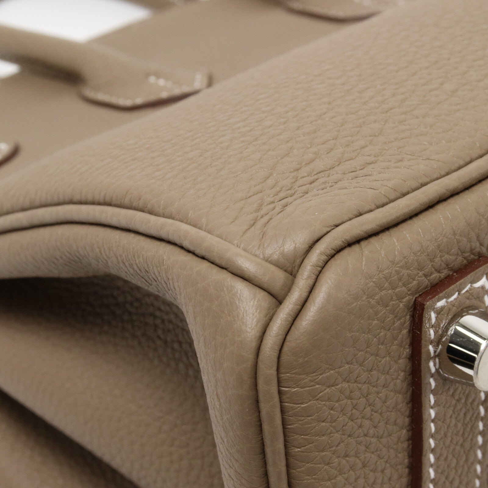 HERMES Togo皮革Birkin 25手挽袋Etoupe