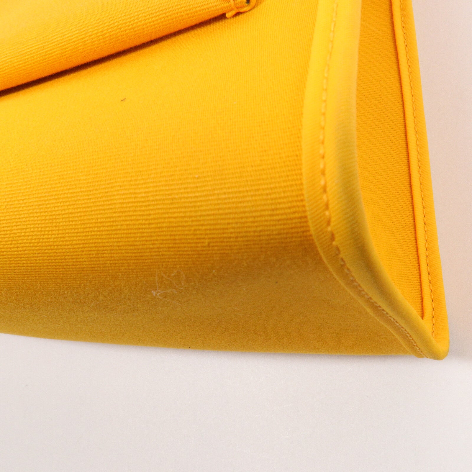 HERMES 帆布Herbag PM手挽肩背兩用袋Jaune D'Or