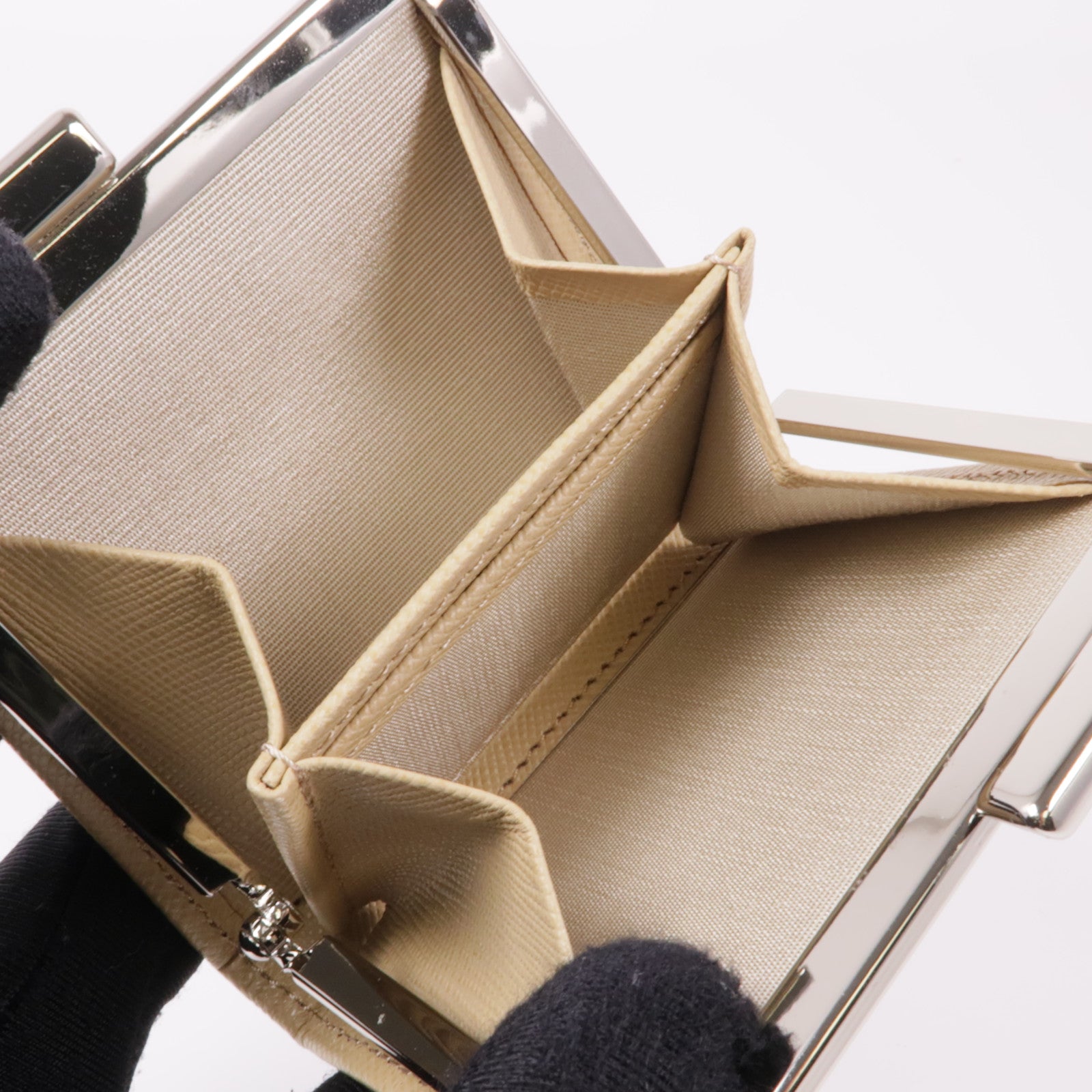 BURBERRY 牛皮皮革Coin Case銀扣零錢包