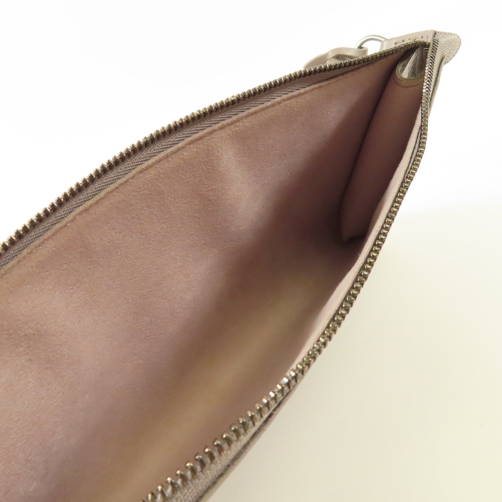 LOUIS VUITTON Epi Pochette銀扣手挽袋