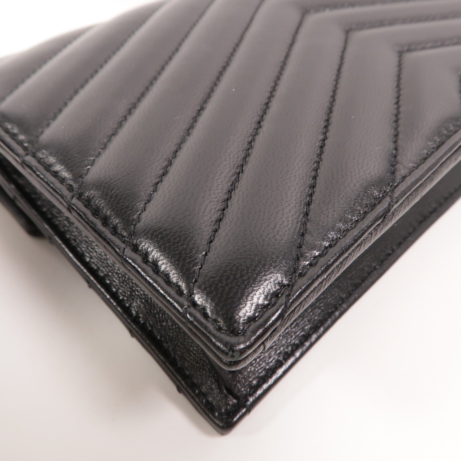 SAINT LAURENT 羊皮皮革Cassandre鏈帶肩背袋