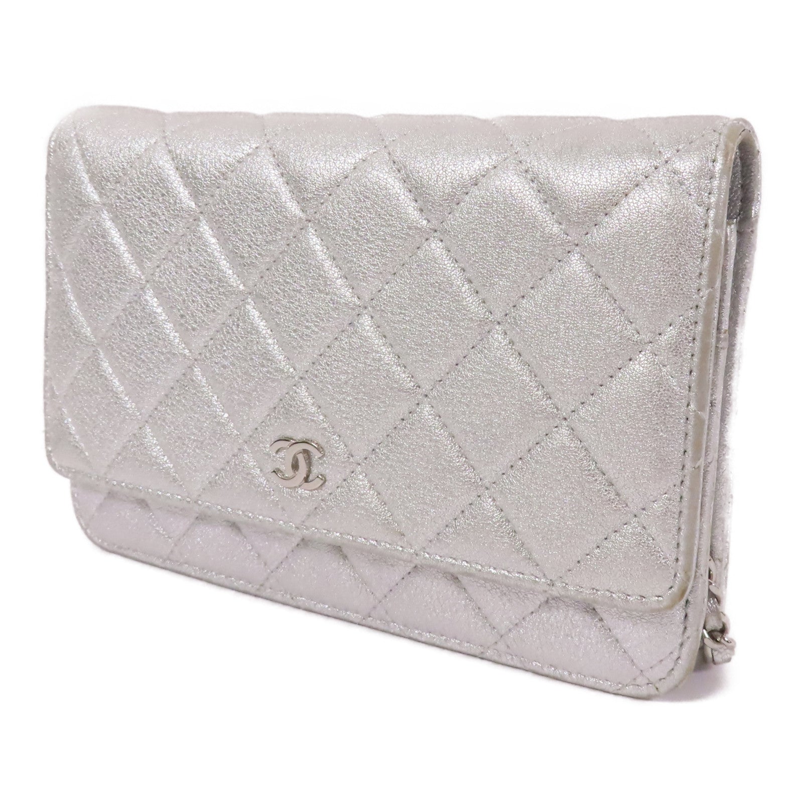 CHANEL 羊皮皮革WOC Wallet On Chain鏈帶肩背袋