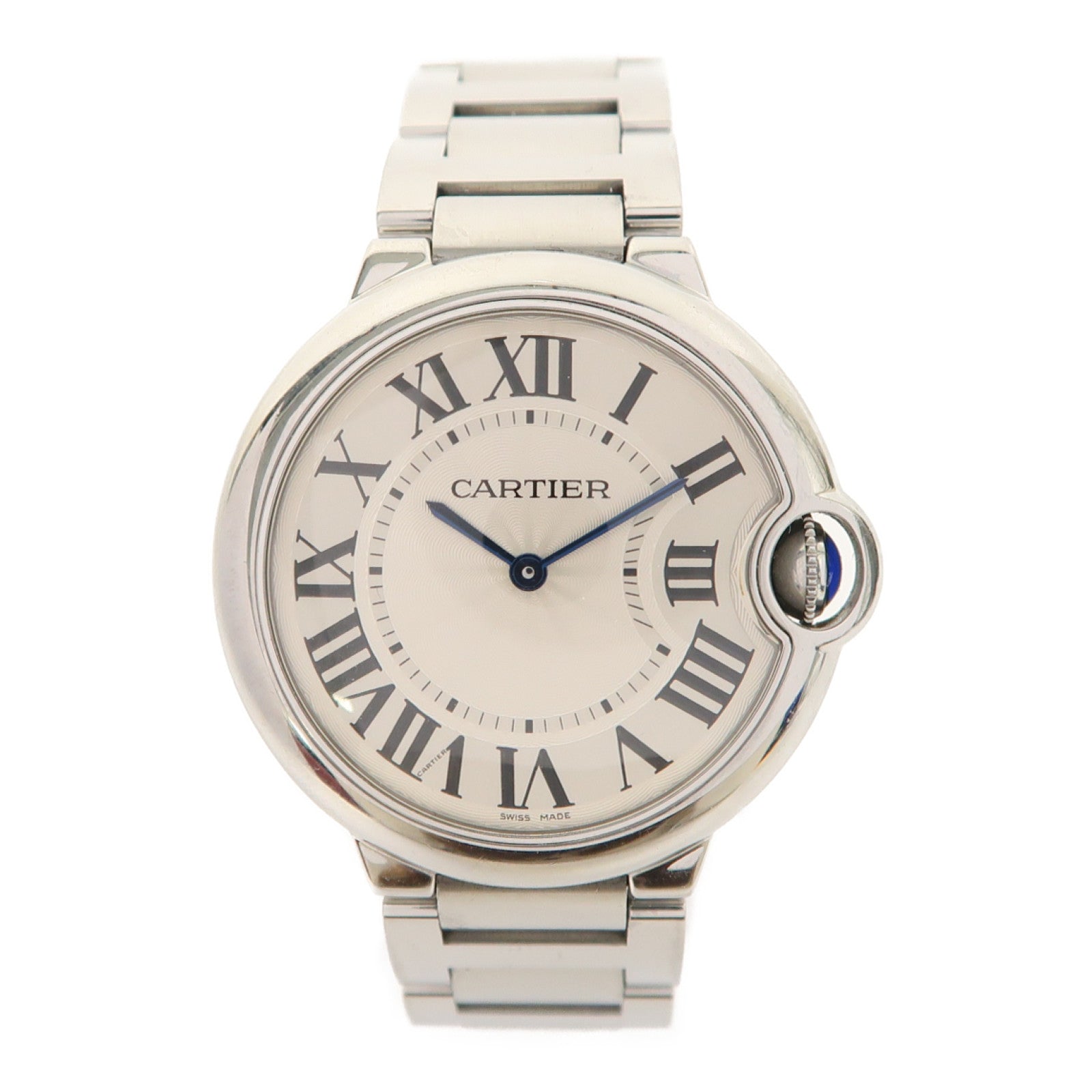 CARTIER Ballon Bleu Quartz Watch W69011Z4 Stainless Steel Silver