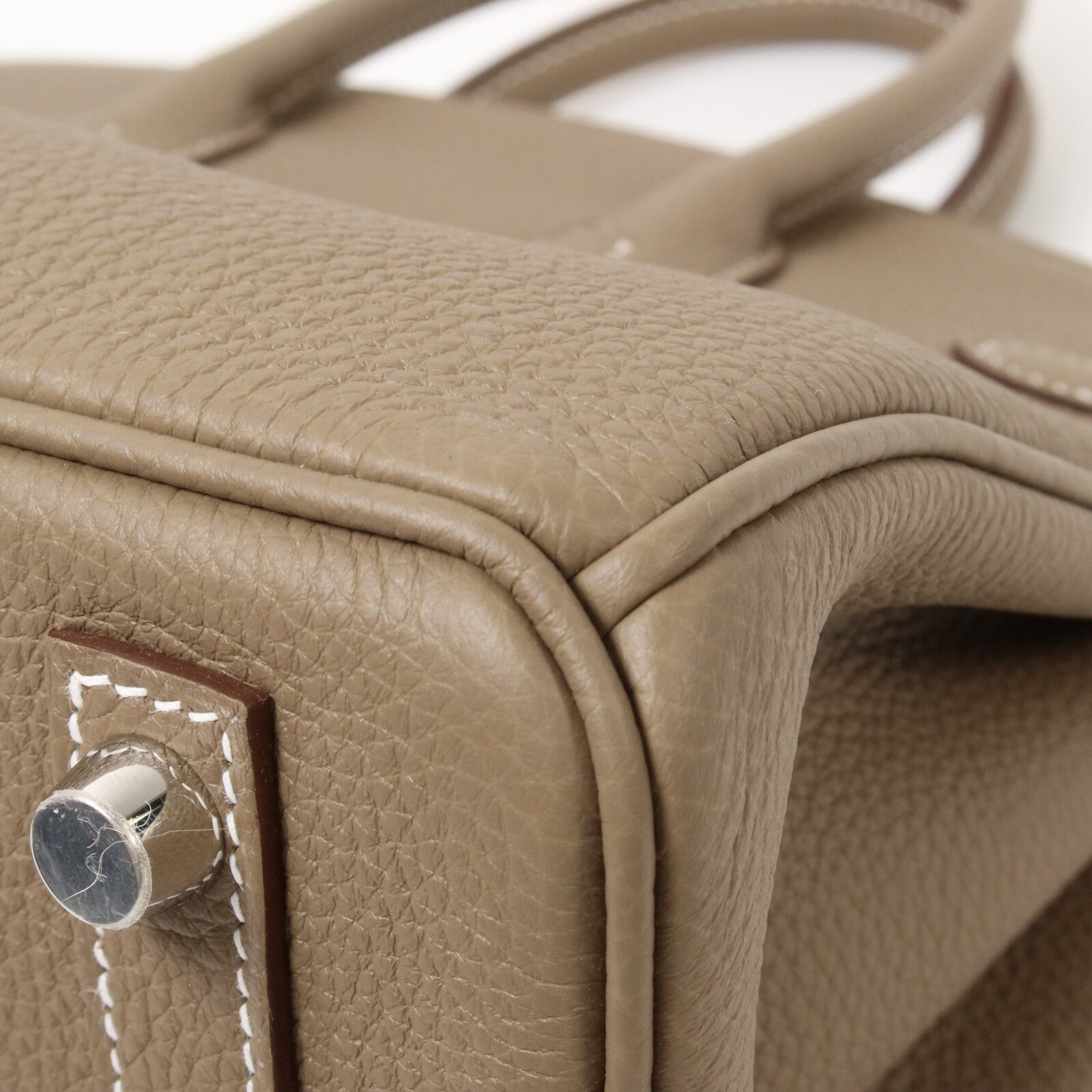 HERMES Togo皮革Birkin 25手挽袋Etoupe