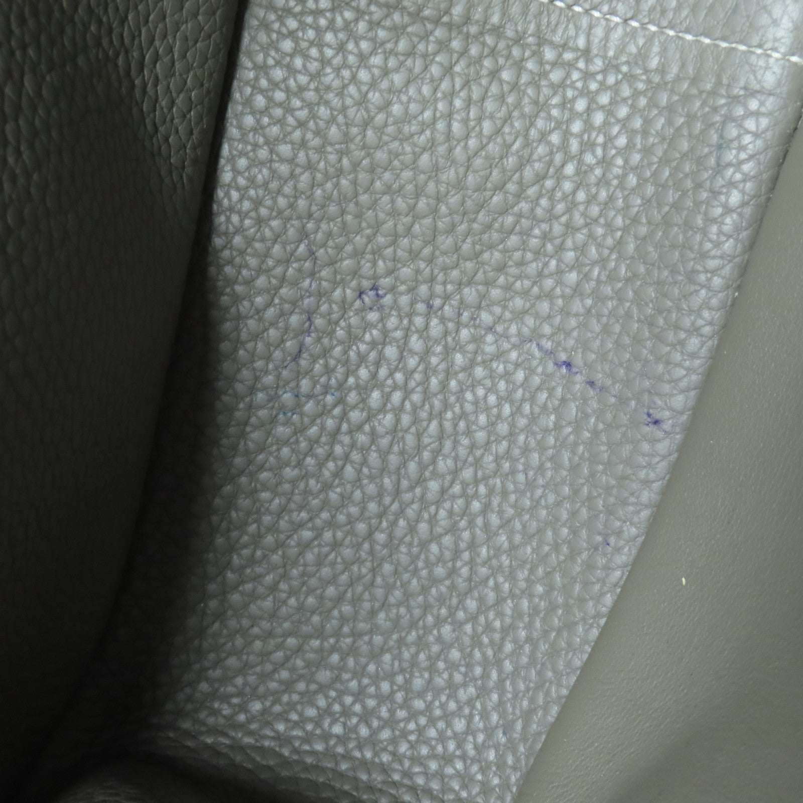 HERMES Clemence皮革Halzan 31金扣手挽肩背兩用袋Etain