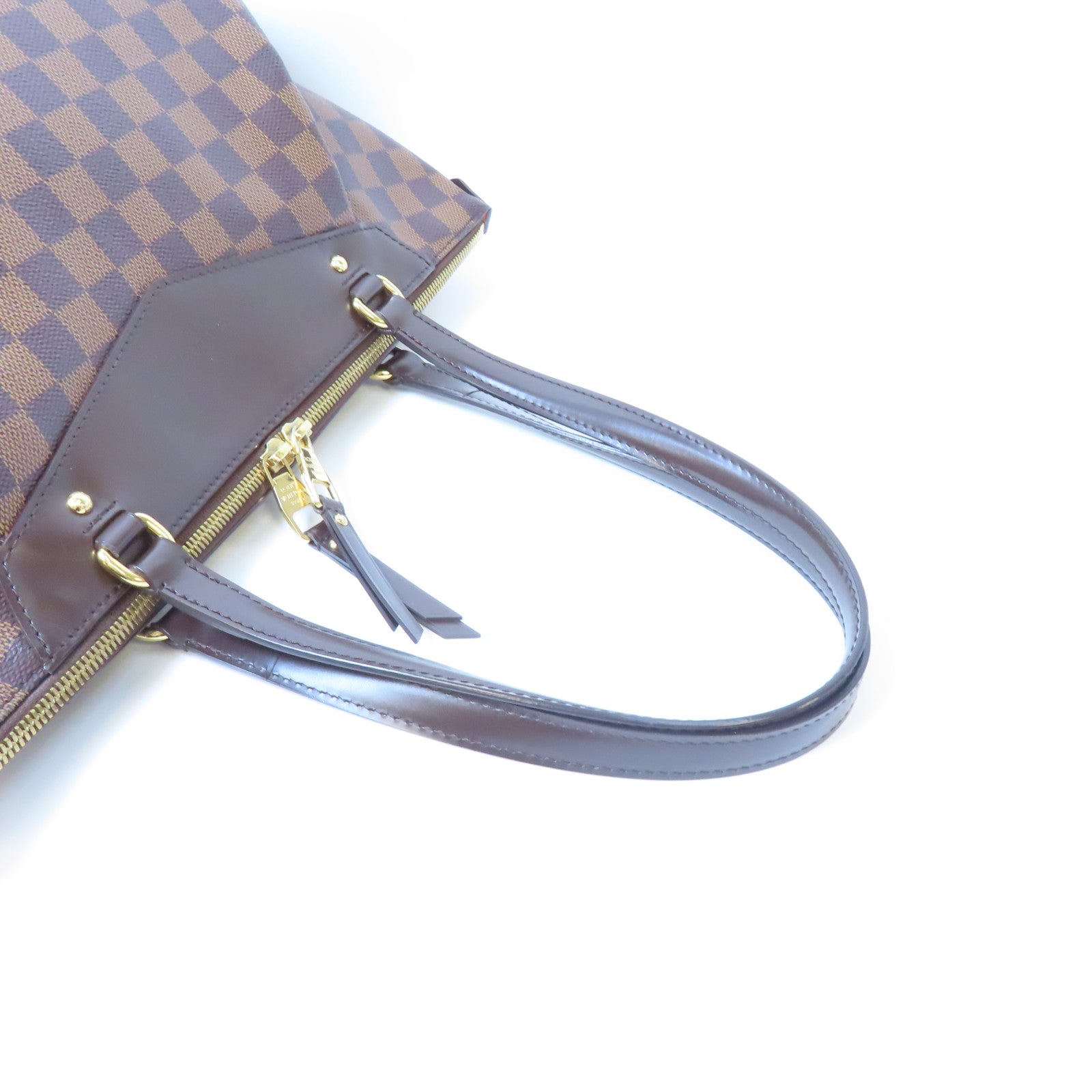 LOUIS VUITTON Damier Westminster GM金扣肩背袋棕色