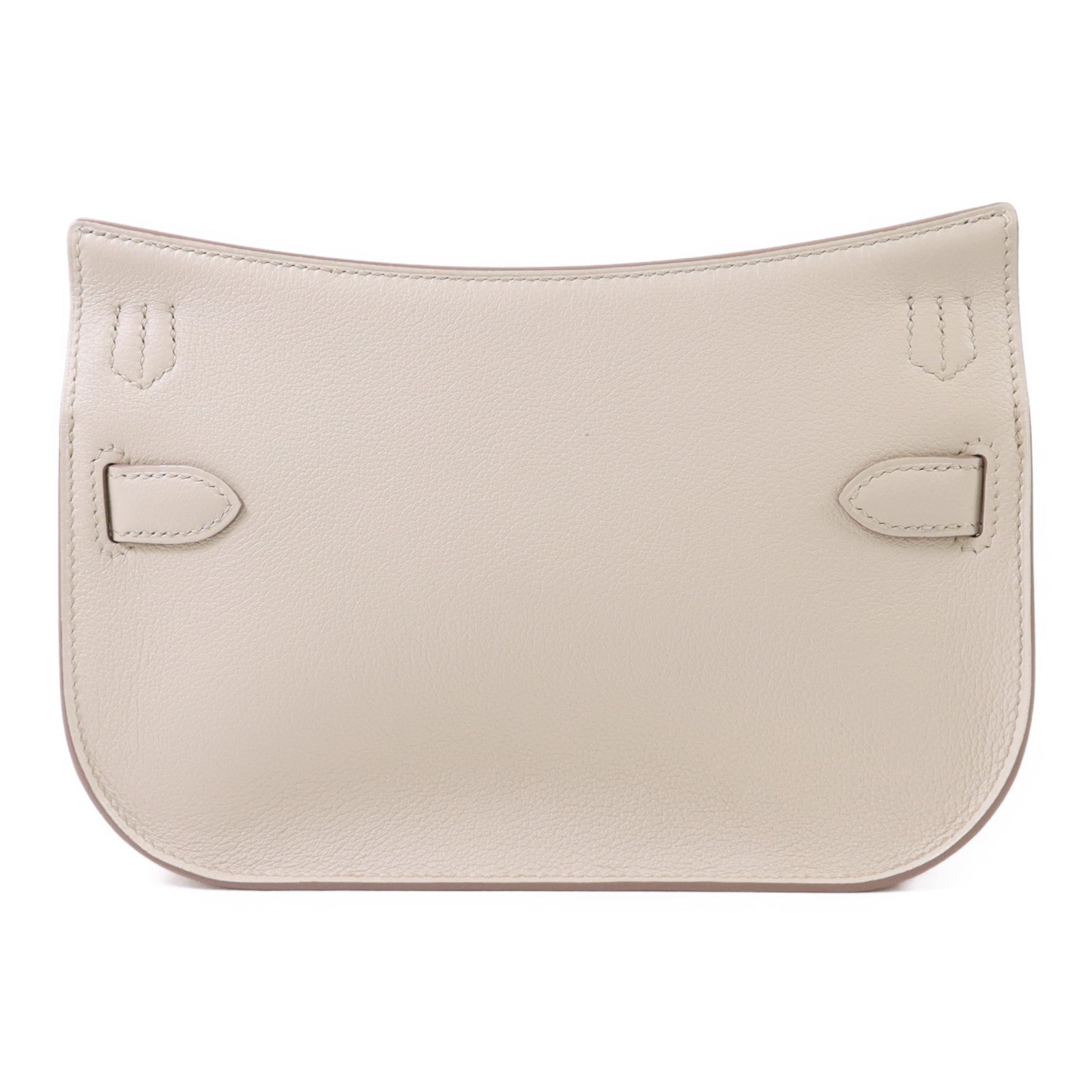 HERMES Evercolor皮革Mini Jypsiere金扣肩背袋Beton