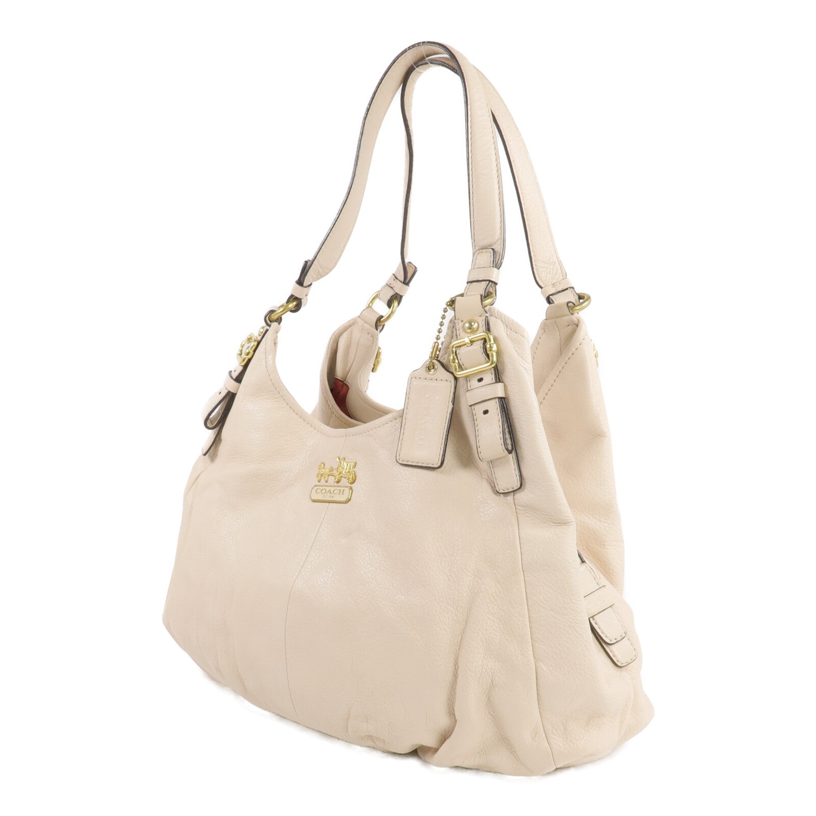 COACH 牛皮皮革Shoulder Bag金扣肩背袋