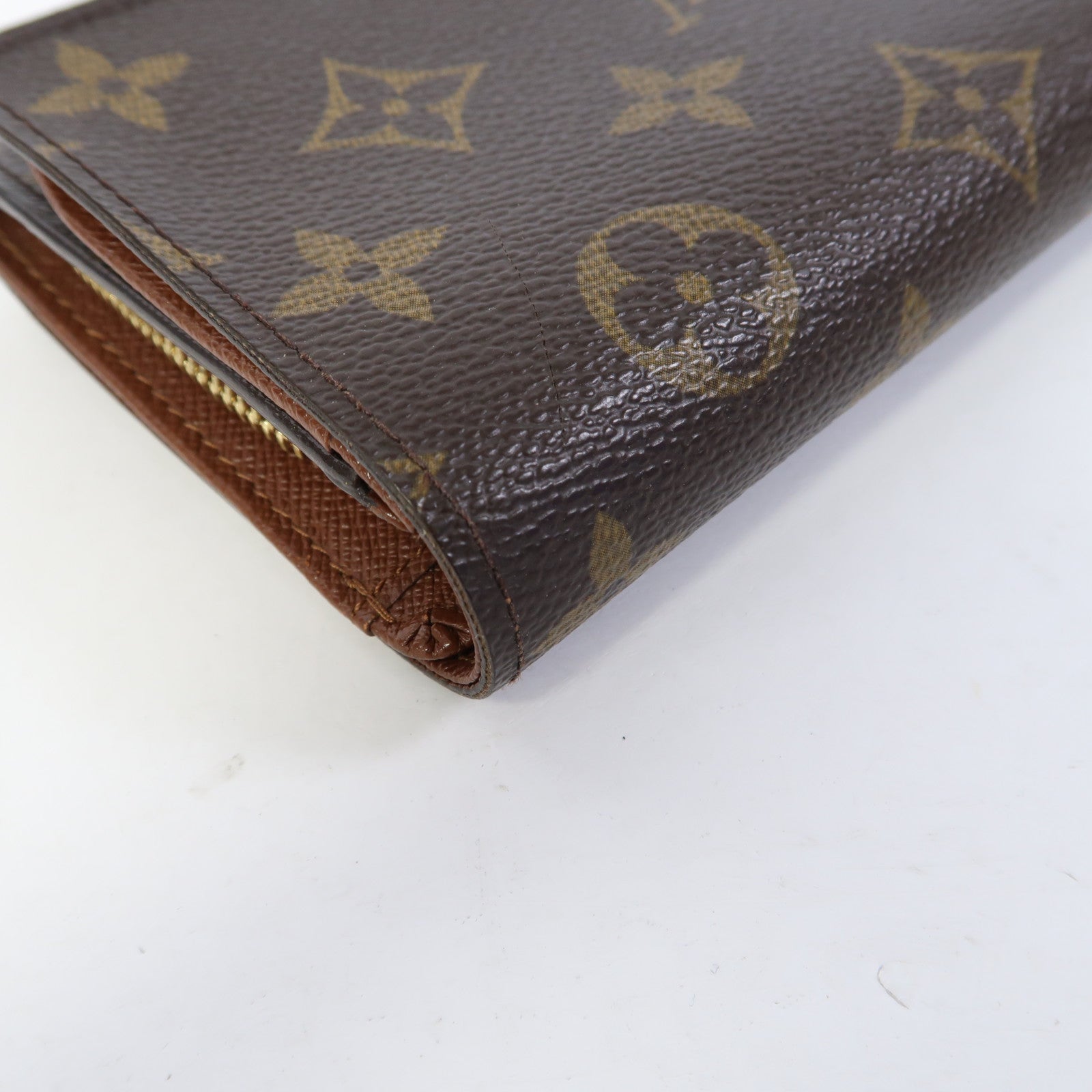 LOUIS VUITTON Monogram Portefeuille Tresor金扣錢包啡色