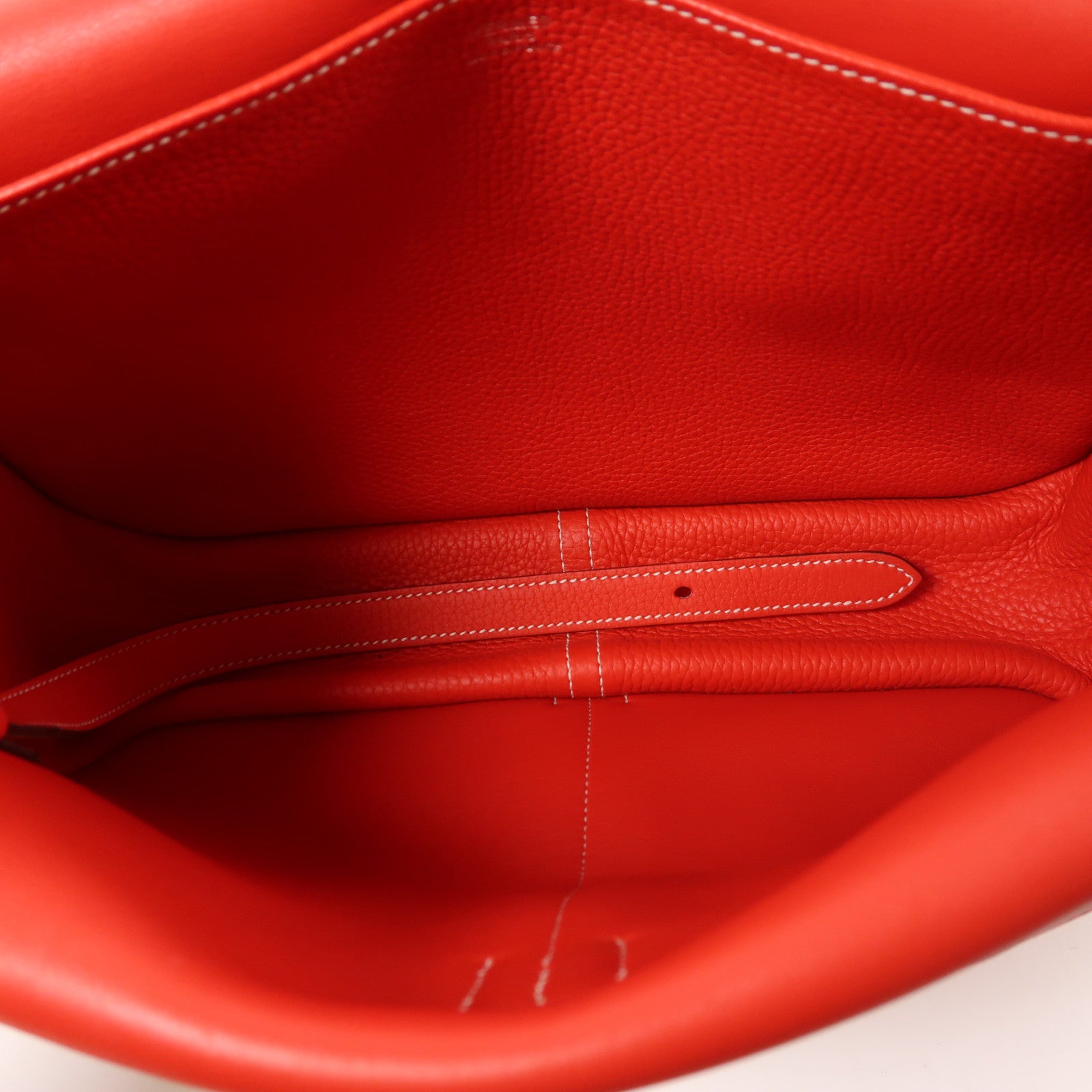 HERMES Clemence皮革Halzan 31銀扣手挽肩背兩用袋